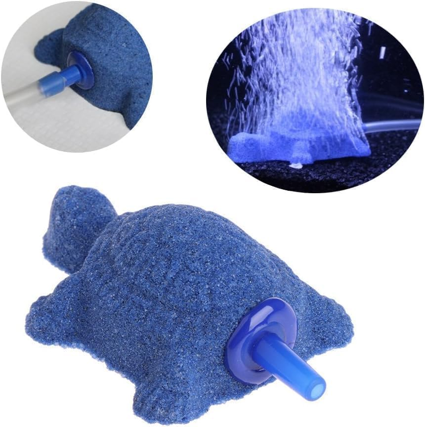 1 Pc Blue Turtle Aquarium Bubble Air Stone Diffuser Fish Tank Aerator Oxygen Pump Ornament Decor Aquarium Air Pump Accessories Aquarium Pumps and Filters(6Cm*4Cm),Fish and Aquatic Pets image number 4