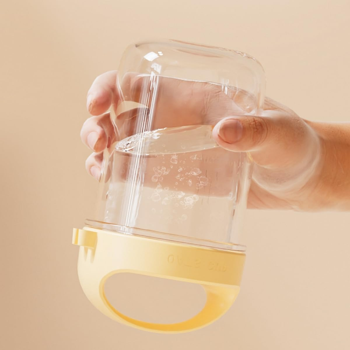 Kitment 6Pack Overnight Oats Container Jars, Oatmeal Containers with Handle, 15Oz/430Ml Glass Mason Airtight Jars for Cereal, Yogurt, Milk, Vegetable, Fruit, Salad image number 5