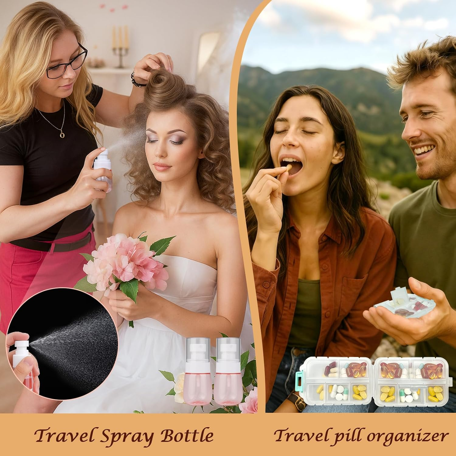 AIERSA Bride Emergency Kit for Wedding Day Items, Wedding Must-Have Essentials for Bride, Women Mini Travel Survival Kit for Gifts image number 5