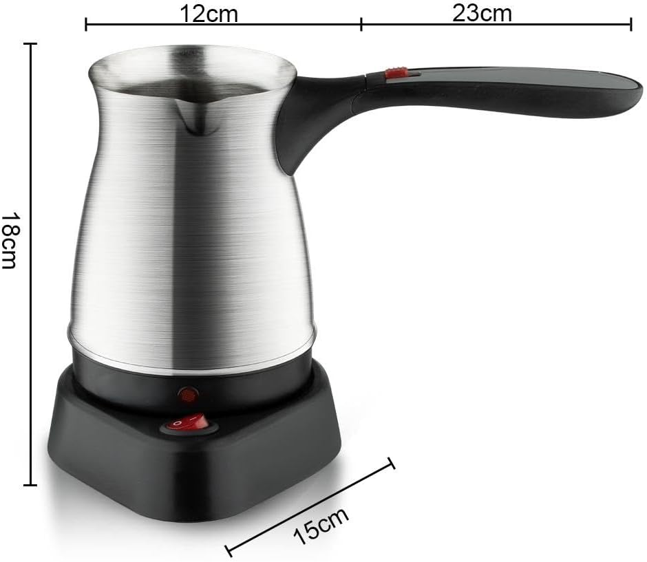 Electric Turkish Coffee Pot, 304 Stainless Steel Coffee Maker, 5 Cup Capacity, 800W image number 5