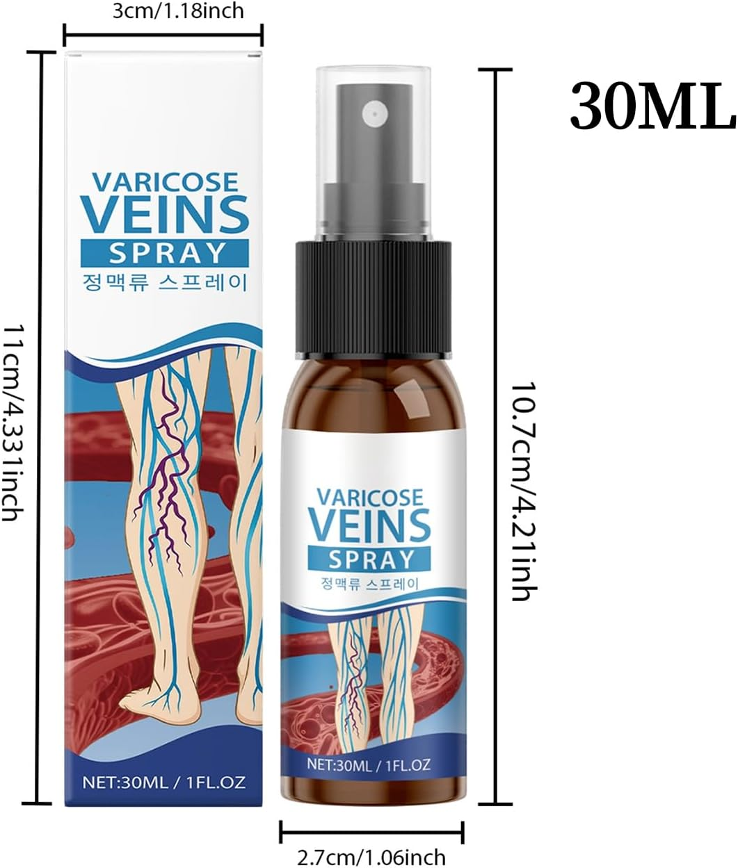 Wjnflqn Leg Massage Spray, 30Ml Long-Lasting Nourishing, Hydrating Leg Massage Spray for Traveling, for Men Boys Girls Youth Teens Husband Son Daughter Family Friends image number 4
