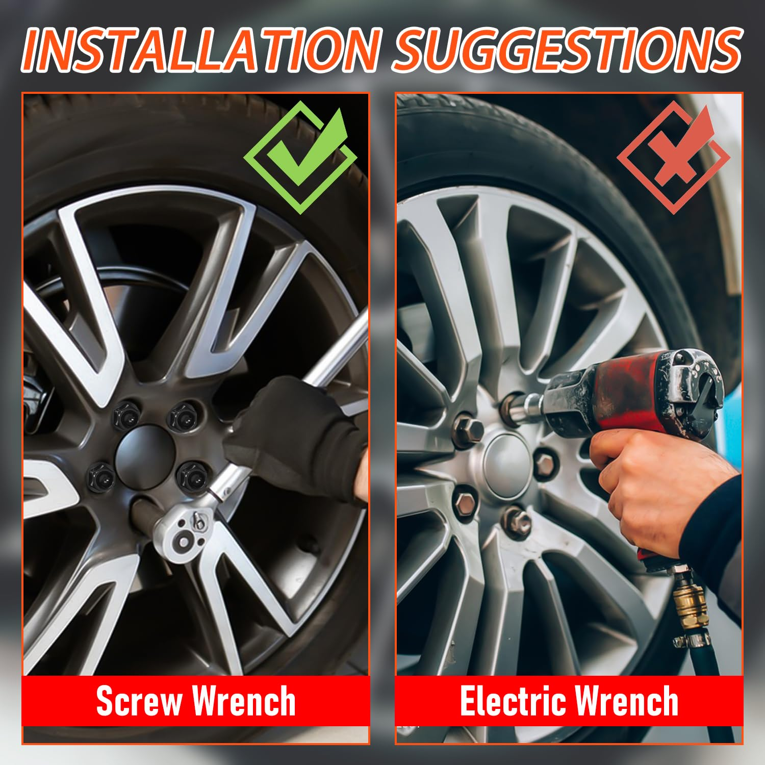 Wayjun 4 Pcs Wheel Lug Nuts M14 X 1.25 for BMW F30 F35 F10 F02 E70 36136781151 image number 5