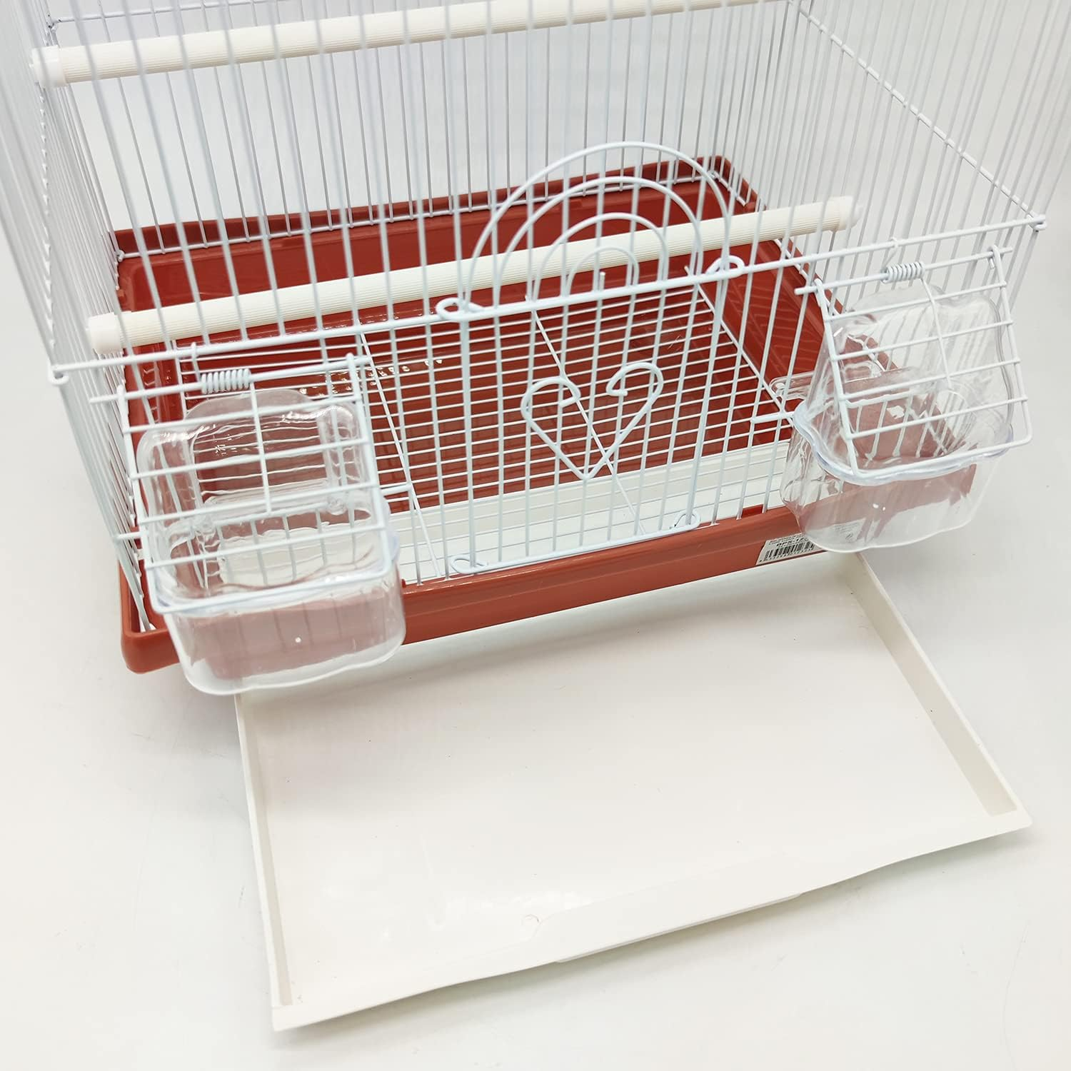 BPS Bird Cage for Budgies, Canaries with Feeding Bowl, Drinker, Jumping Swing for Peace, Random Color BPS-1232 image number 5