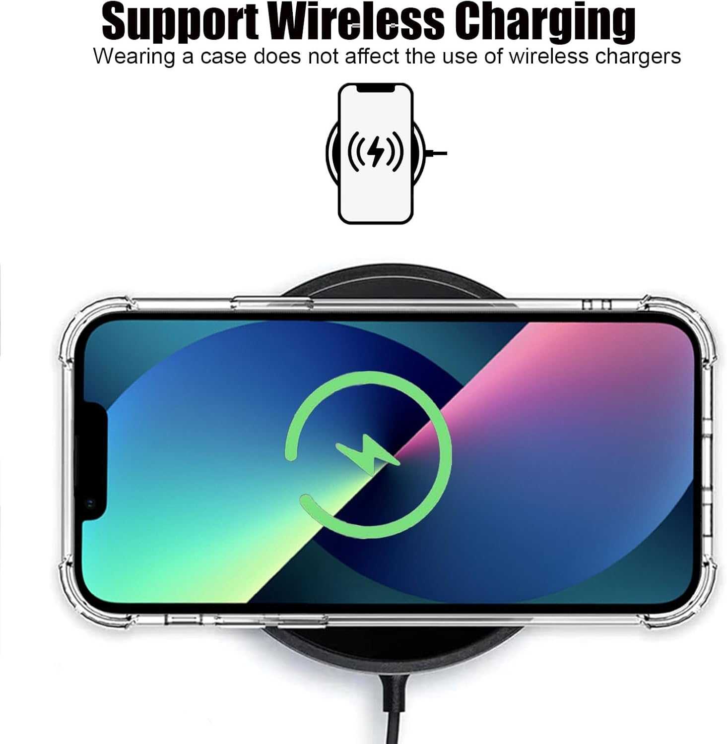 Vonzuda Case for Iphone 13 6.1-Inch with Camera Protection, Ultra Slim, Shockproof, Anti-Yellowing, Scratch-Resistant (Clear) image number 5