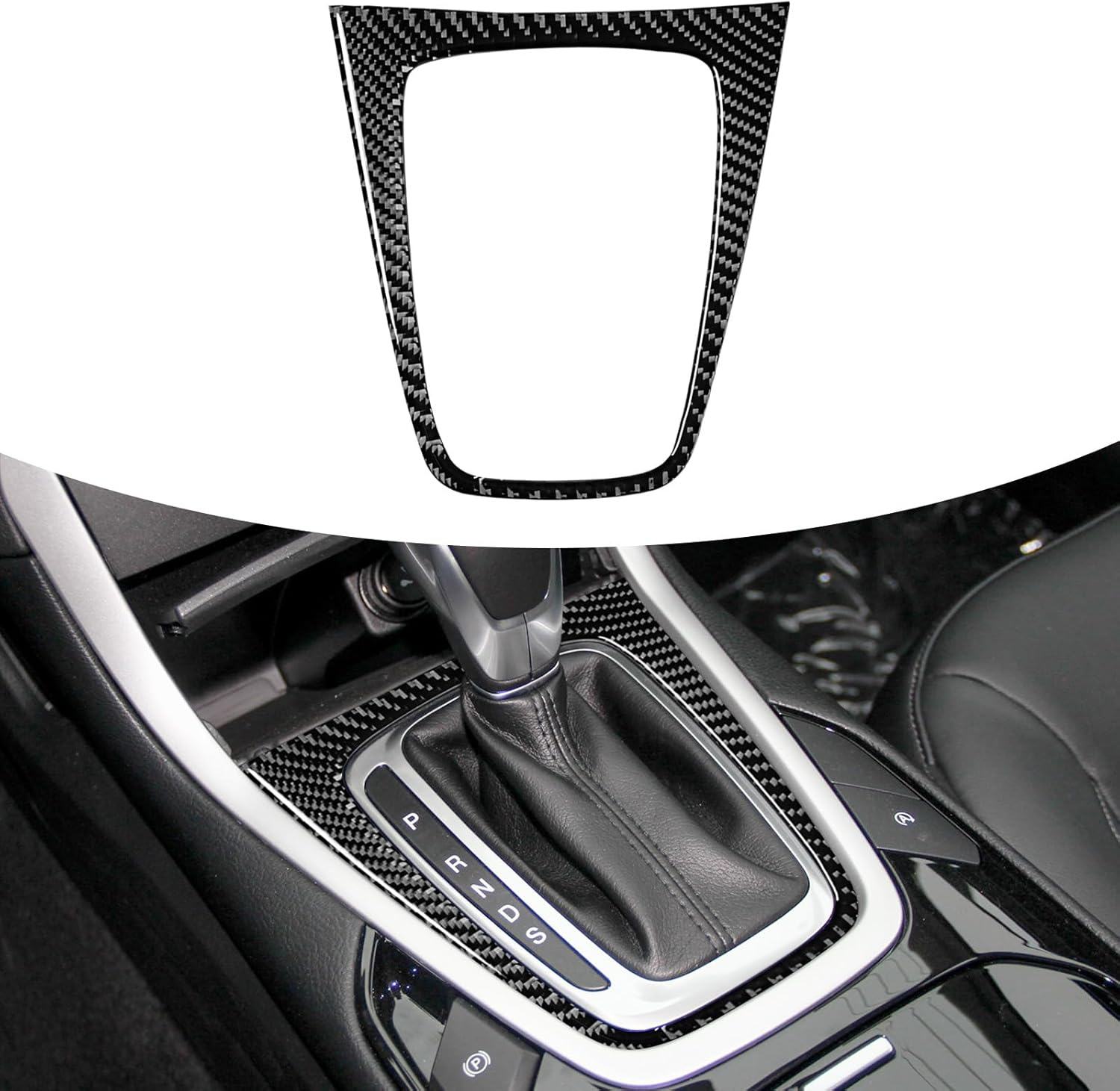 Compatible with Center Console Gear Shift Panel Trim Cover Protection Frame Sticker Interior Accessories Decoration for Subaru Crosstrek 2024 (Black)