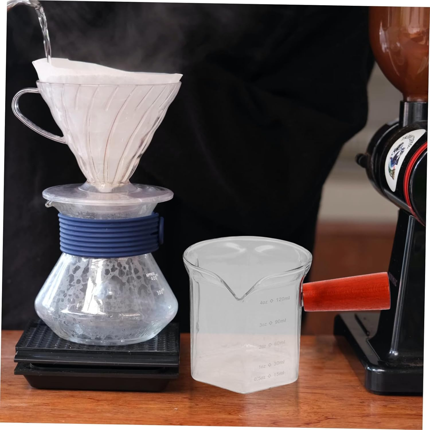 ABOOFAN Glass Milk Measuring Cup for Espresso Scale for Home Coffee Brewing and Milk Frothing image number 6