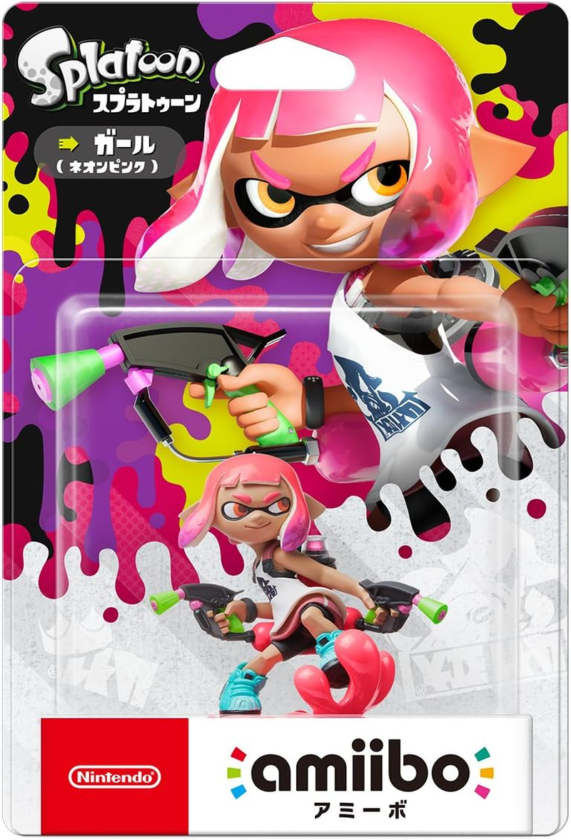 Nintendo Amiibo - Inkling Girl (Neon Pink) (Splatoon Series) Japan Import (Original Version)