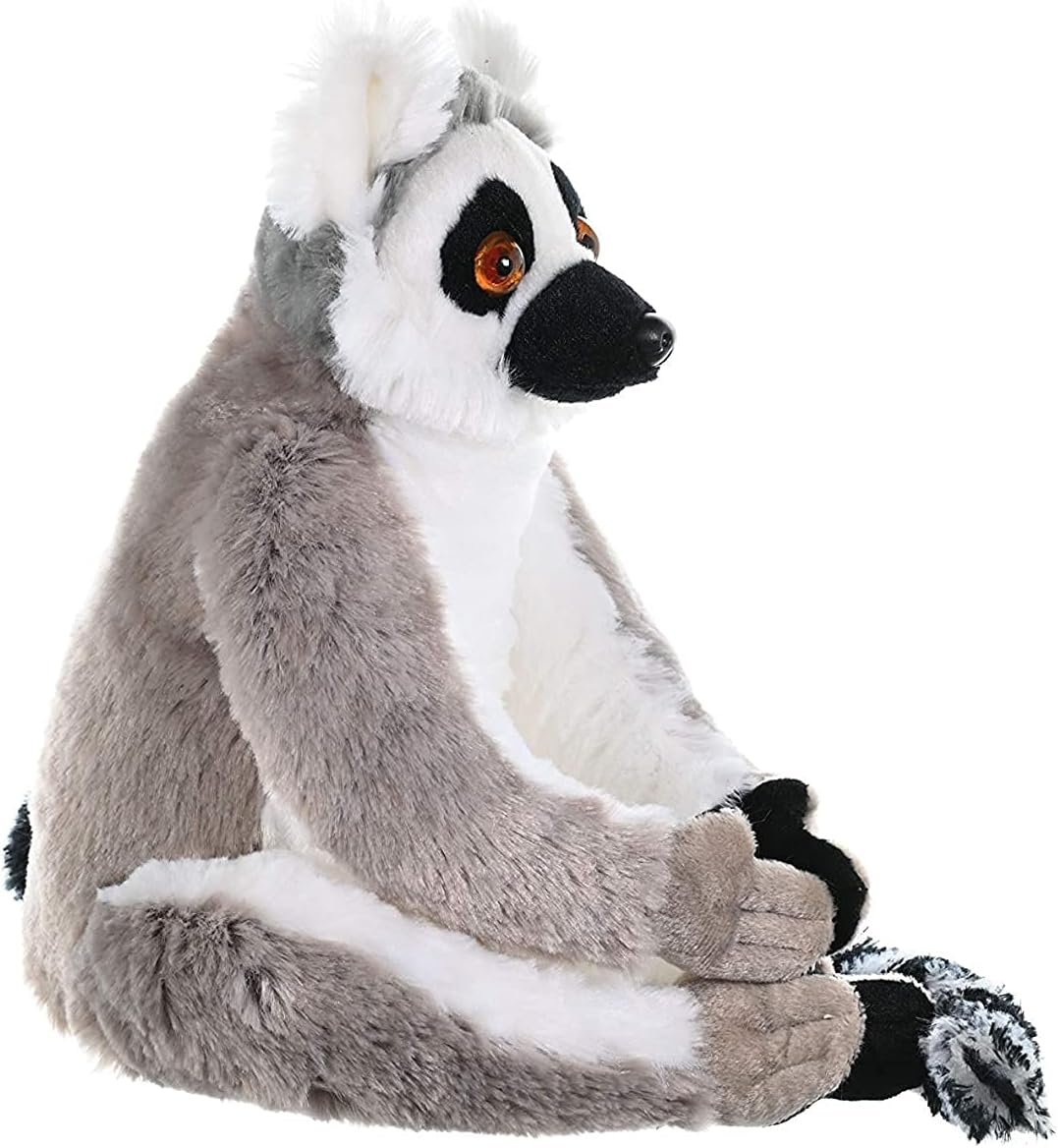 Wild Republic Ring Tailed Lemur, Stuffed Animal, Plush Toy, Gifts for Kids, Cuddlekins 12 Inches image number 6