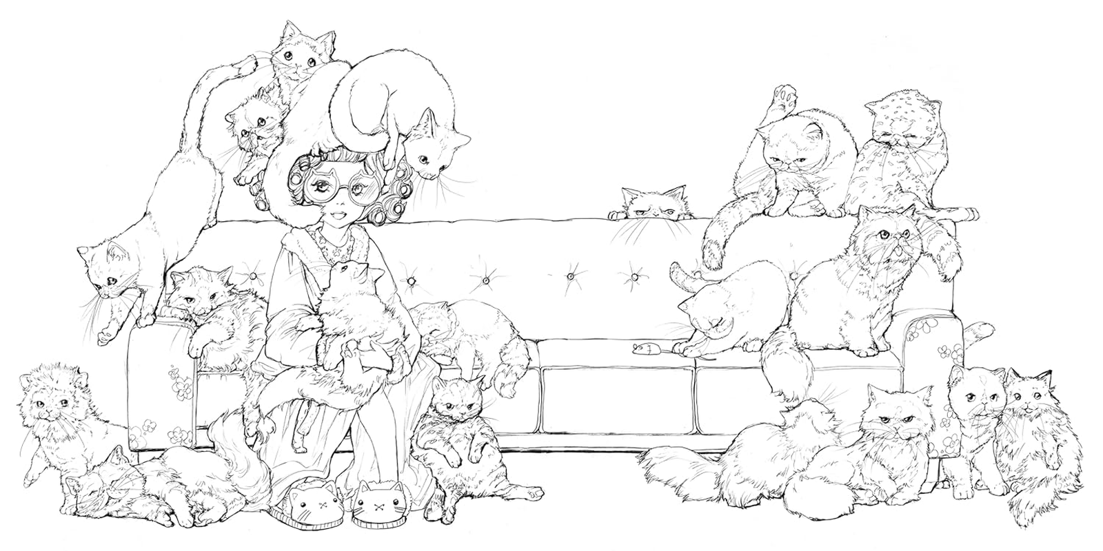 Pop Manga Catitude Coloring Book image number 1