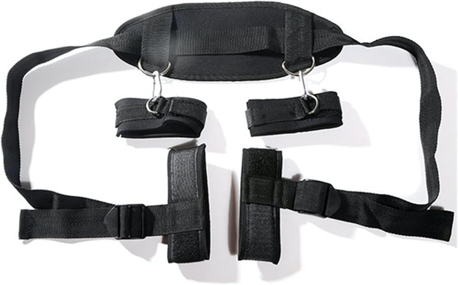 Sex Position Enhancer Bondage Restraint Set Kit BDSM Adult Couples Wrist Leg Restraint Straps with Wrist Hand & Ankle Cuffs for Women Sex Bondage Sling Leg Strap Fetish Game Adult Sex Toy image number 2