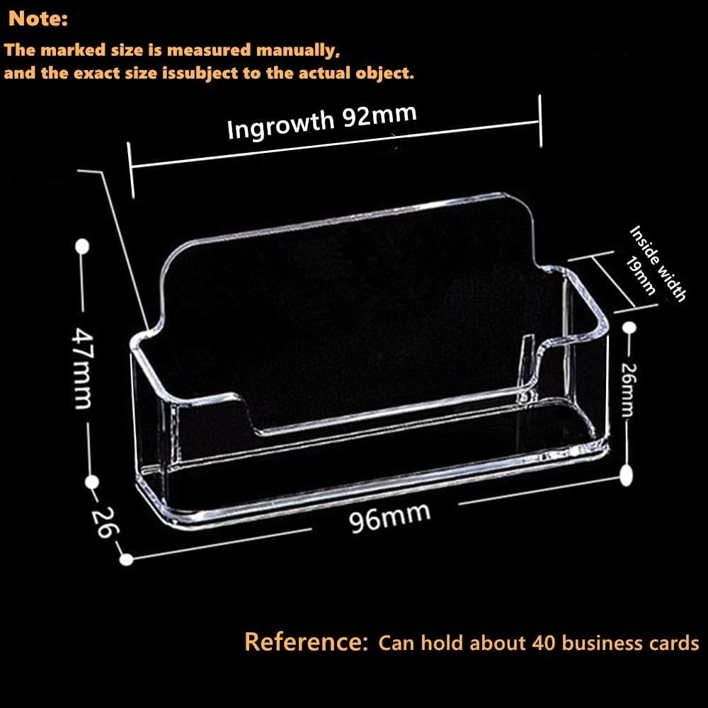 8Pcs Acrylic Cards Holder,Business Card Holder Desktop Business Card Holder Display Business Card Stand Desktop Business Card Display Holder image number 2
