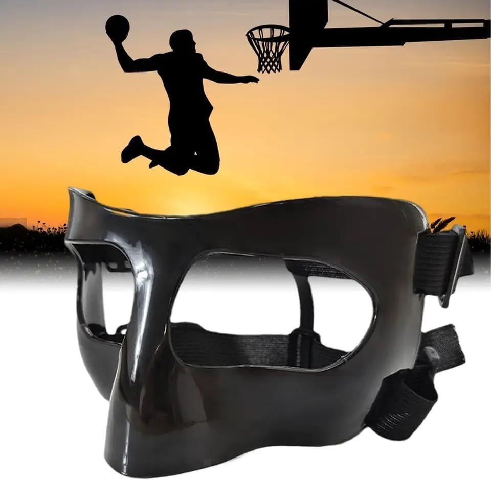 Nose Guard for Broken Nose, Face Shield Masks for Soccer and Basketball Sports, Adjustable for Adults and Teenagers, Suitable for Men and Women image number 1