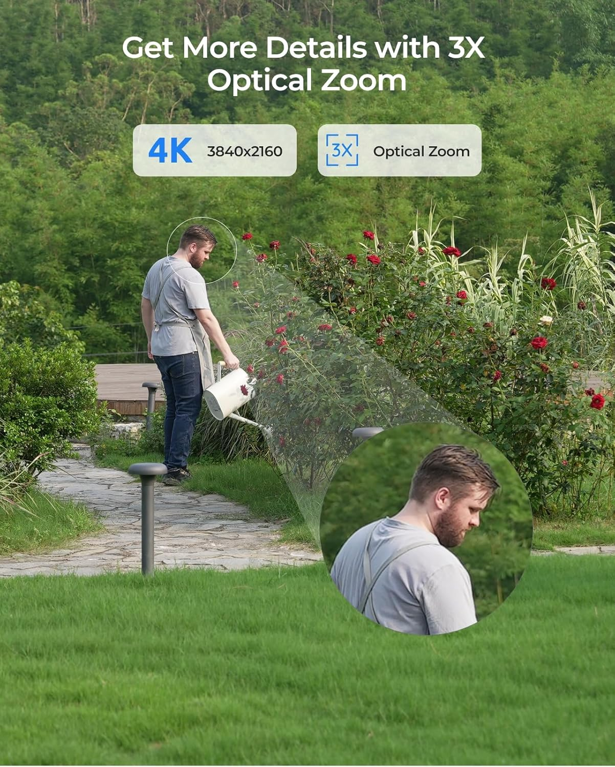 REOLINK 4K Outdoor Security Camera, PTZ Cam for Home Surveillance, Wi-Fi 6 New Technology, Motion Tracking Person/Vehicle/Pet Detection, 3X Optical Zoom Spotlight, Local Storage, E1 Out Door Pro image number 6