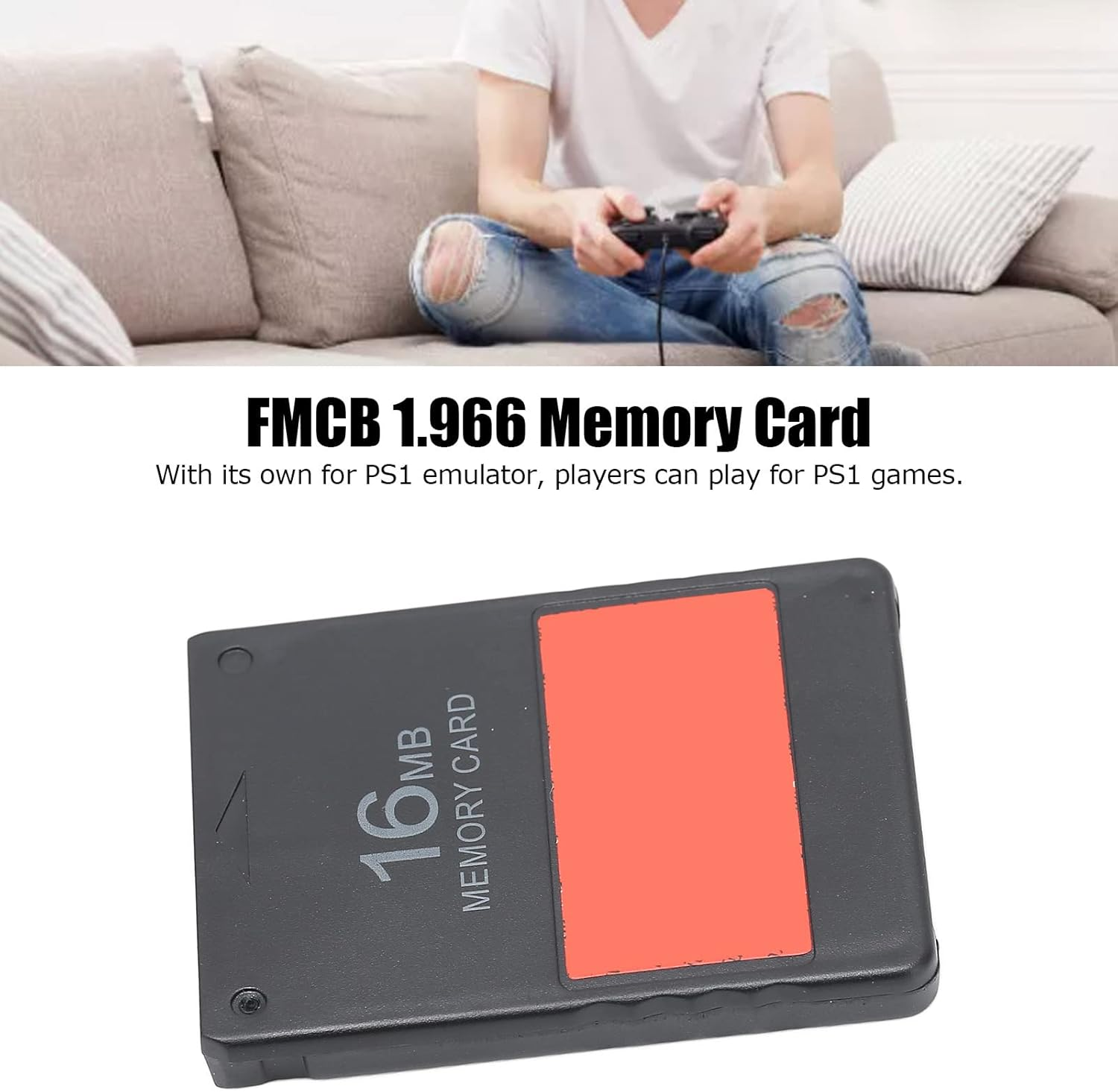 POENVFPO Memory Cards 16MB FMCB Game SD Card USB Games Support for Console Faster Loading Speed Compatibility image number 4