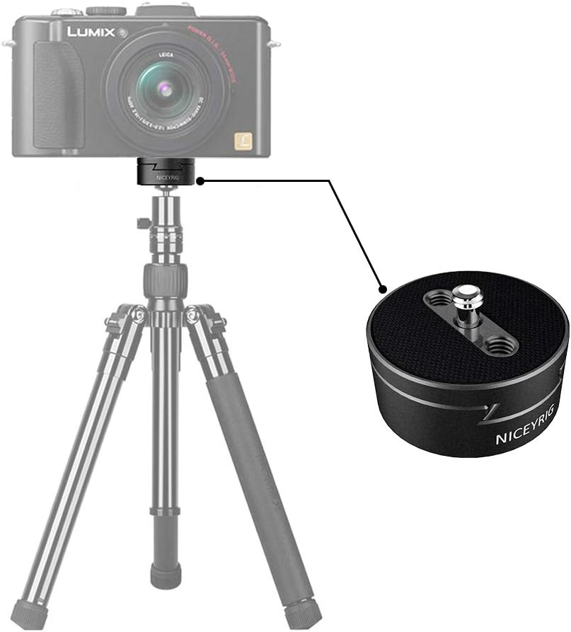 Niceyrig Slider Lock Camera Quick Release Plate Mount Device 1/4"-20 Adapter for Tripod, Stabilizer Gimbal, Wireless Video Transmission QR System Operation image number 5