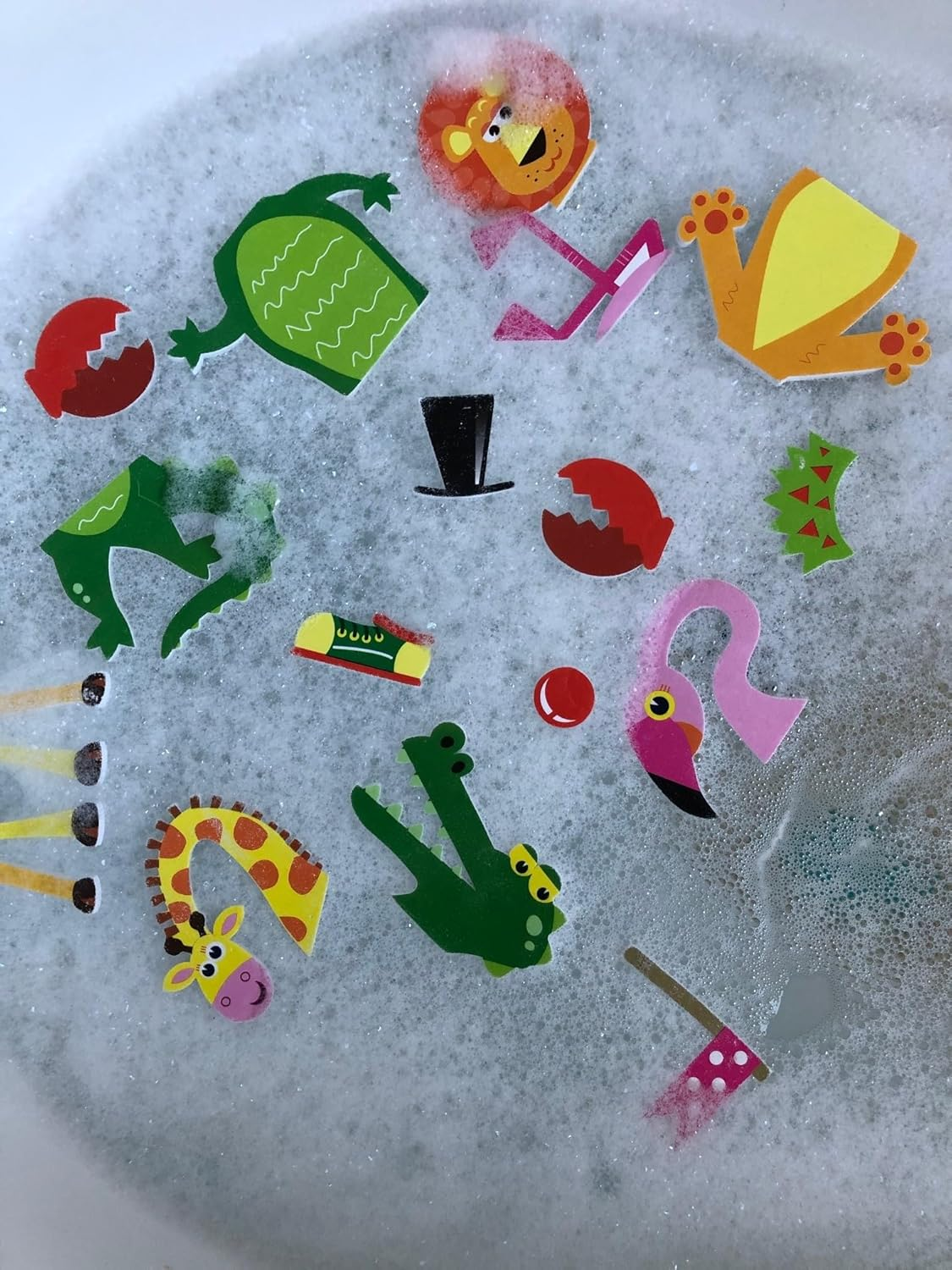 Buddy & Barney Bath Time Stickers Toy for Kids (Weird & Wonderful Animals) image number 1