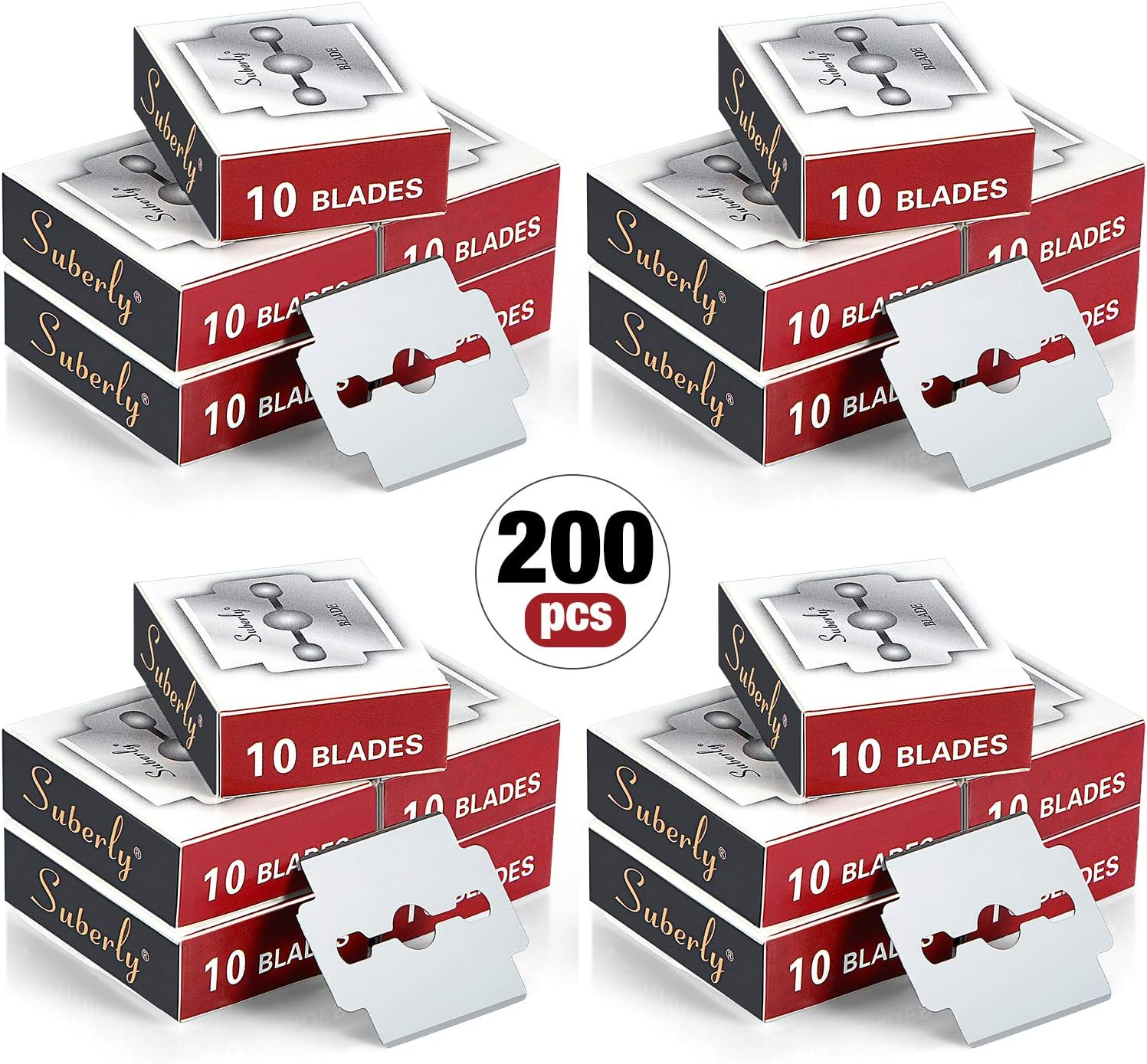 Mudder 200 Pieces Callus Shaver Replacement Blades Corn Plane Stainless Steel Blades for Removing Callus Foot Care and Pedicure Tools image number 6