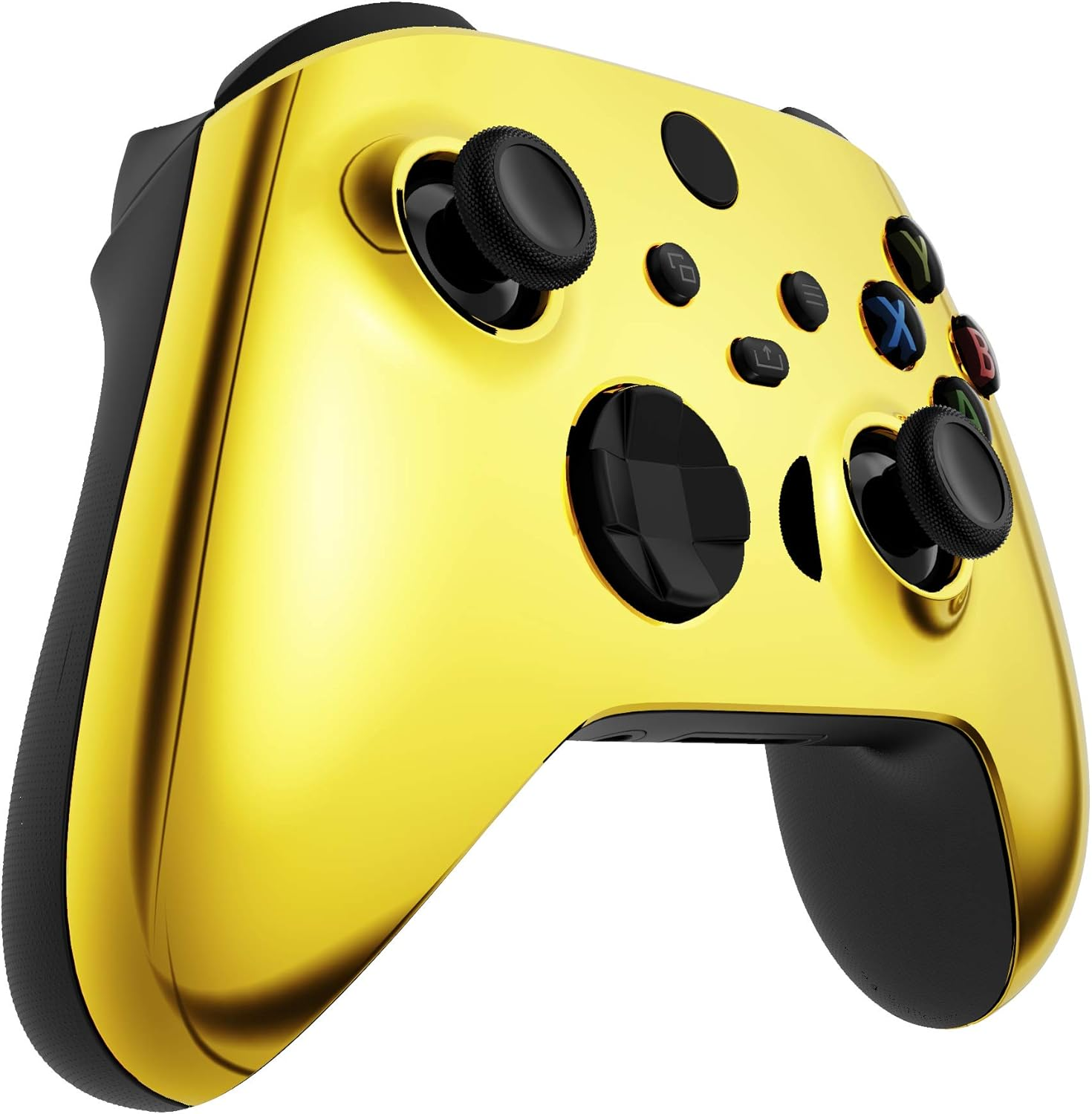 Extremerate Replacement Front Housing Shell for Xbox Series X Controller, Chrome Gold Custom Cover Faceplate for Xbox Series S Controller - Controller NOT Included image number 3
