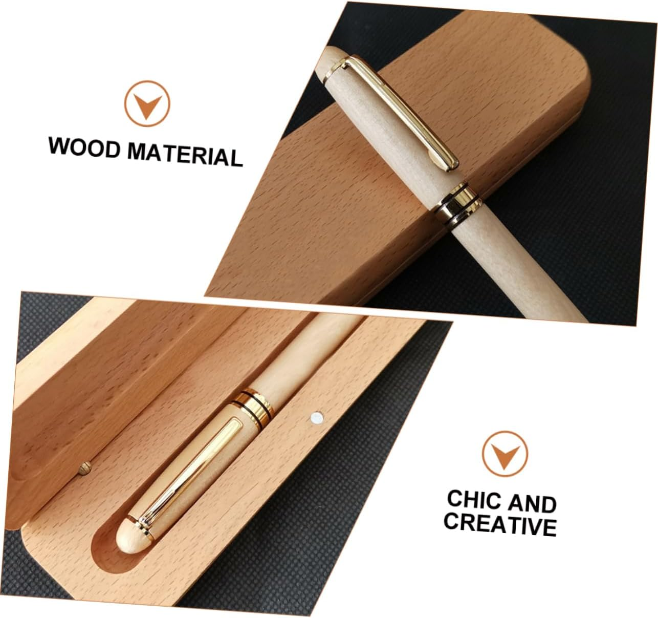 PERSELOSO Handcrafted Wooden Pen Box Vintage Pencil Case Pen Storage Office Stationery Product