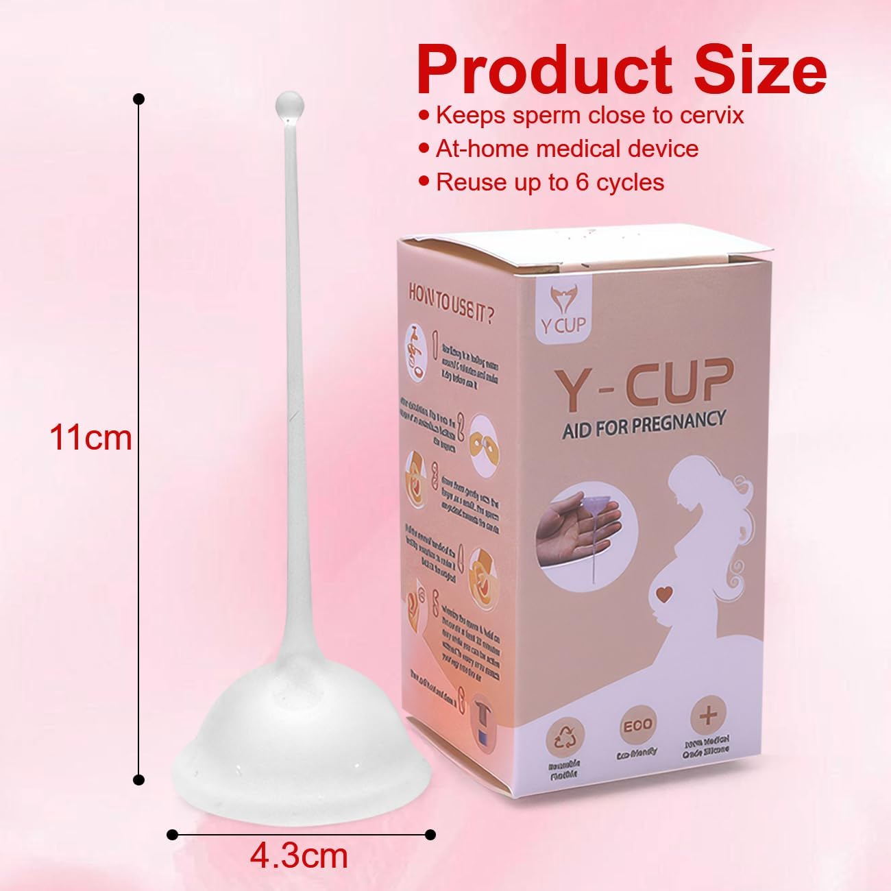 Cervix Sperm Cup,Transparent image number 6