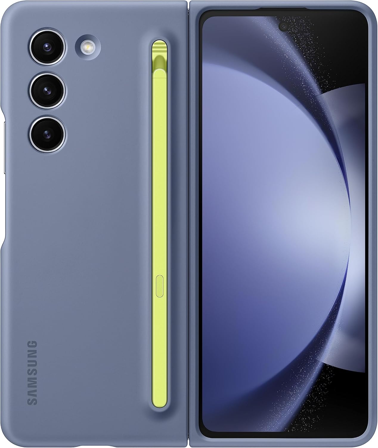 Samsung Galaxy Z Fold5 Slim S Pen Phone Case with Built-In New Compact S Pen, Holder and Storage Slot for Pen, Vibrant Color Options, US Version, EF-OF94PCBEGUS, Graphite image number 5