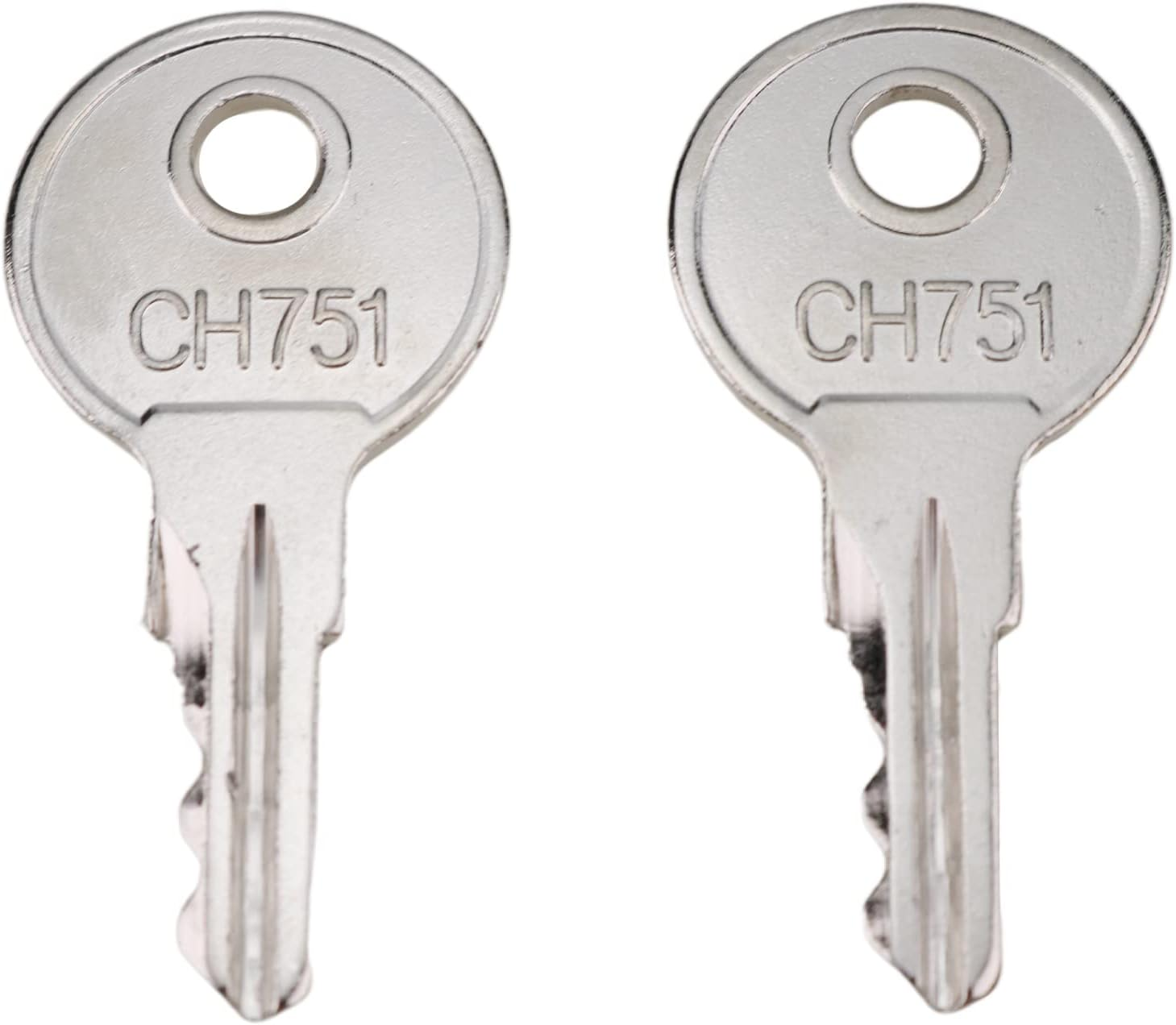 DVPARTS Universal Keys CH751 Compatible with RV Campers, Storage Lockers, Boats, Display Cases, T-Handles, Side Boxes (2) image number 2