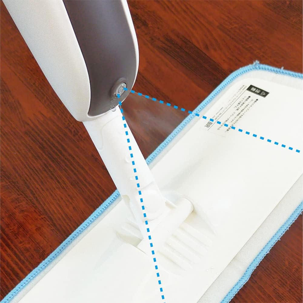 [Safe Japanese Company] Sm-011Br|Can Be Used Upside down with Water Spray OK! Multi-Spray Mop | Lightweight + Water Spray for Disinfecting and Cleaning Floors with Ease; 2 Replacement Pads; Can Be
