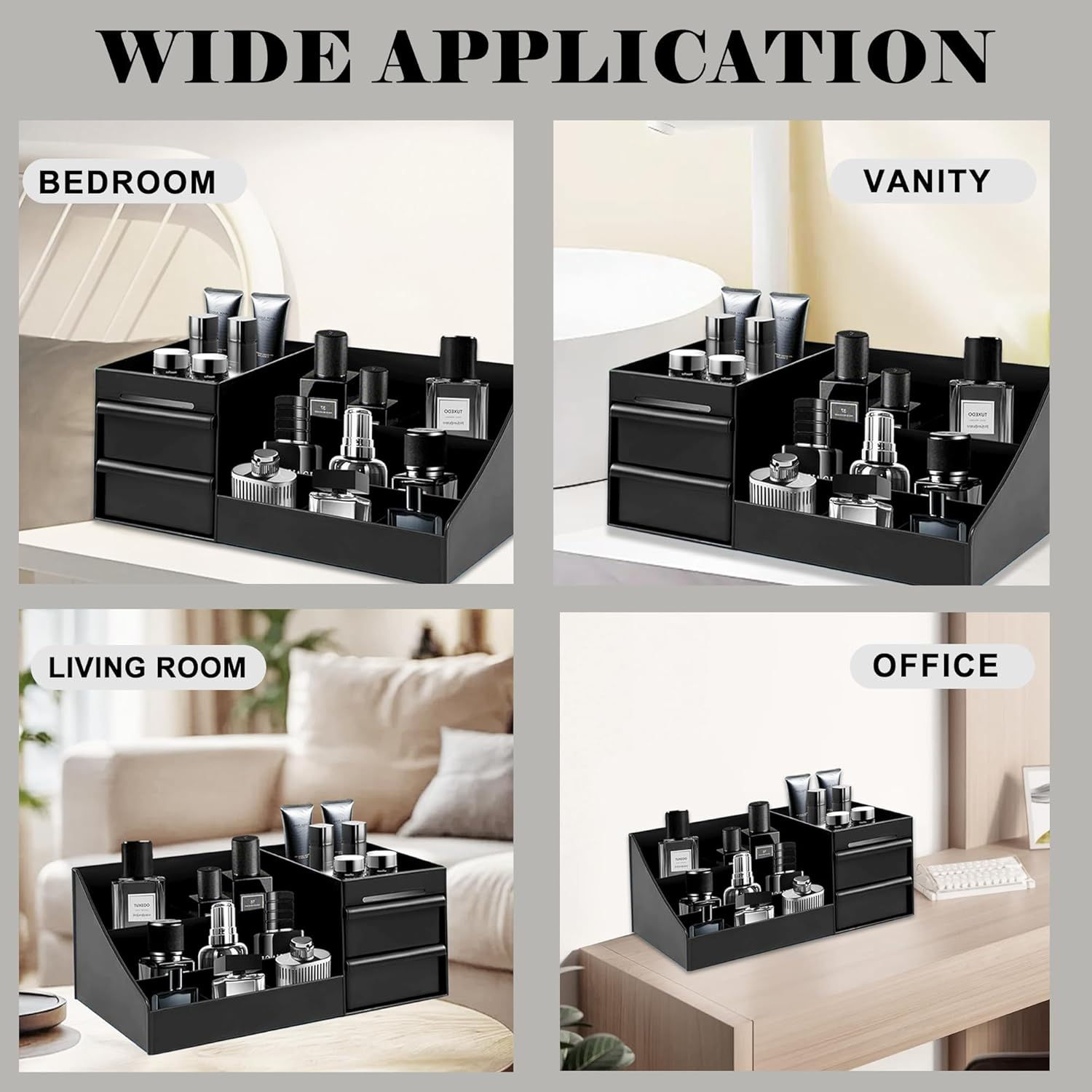 Mens Organizer,Perfume Organizer,Cologne Stand,Cologne Shelf,Perfume Stand,Organizador De Perfumes,Bathroom Countertop Storage,Shelf for Bathroom Counter,Mens Dresser,Men Bedroom image number 6