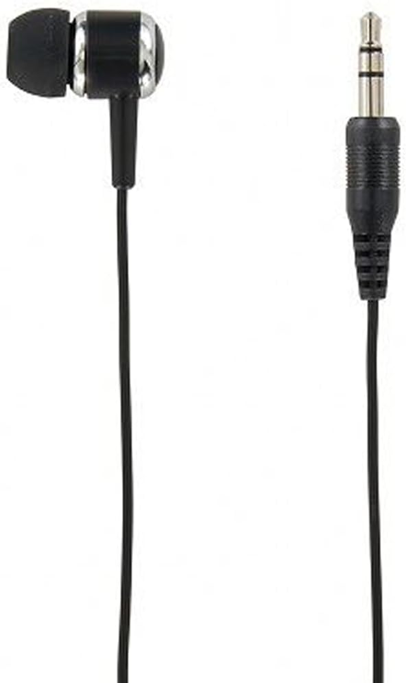 YAZAWA Earphone Single Ear Stereo Plug 3.5Mm In-Ear TV Radio 3M Black image number 1