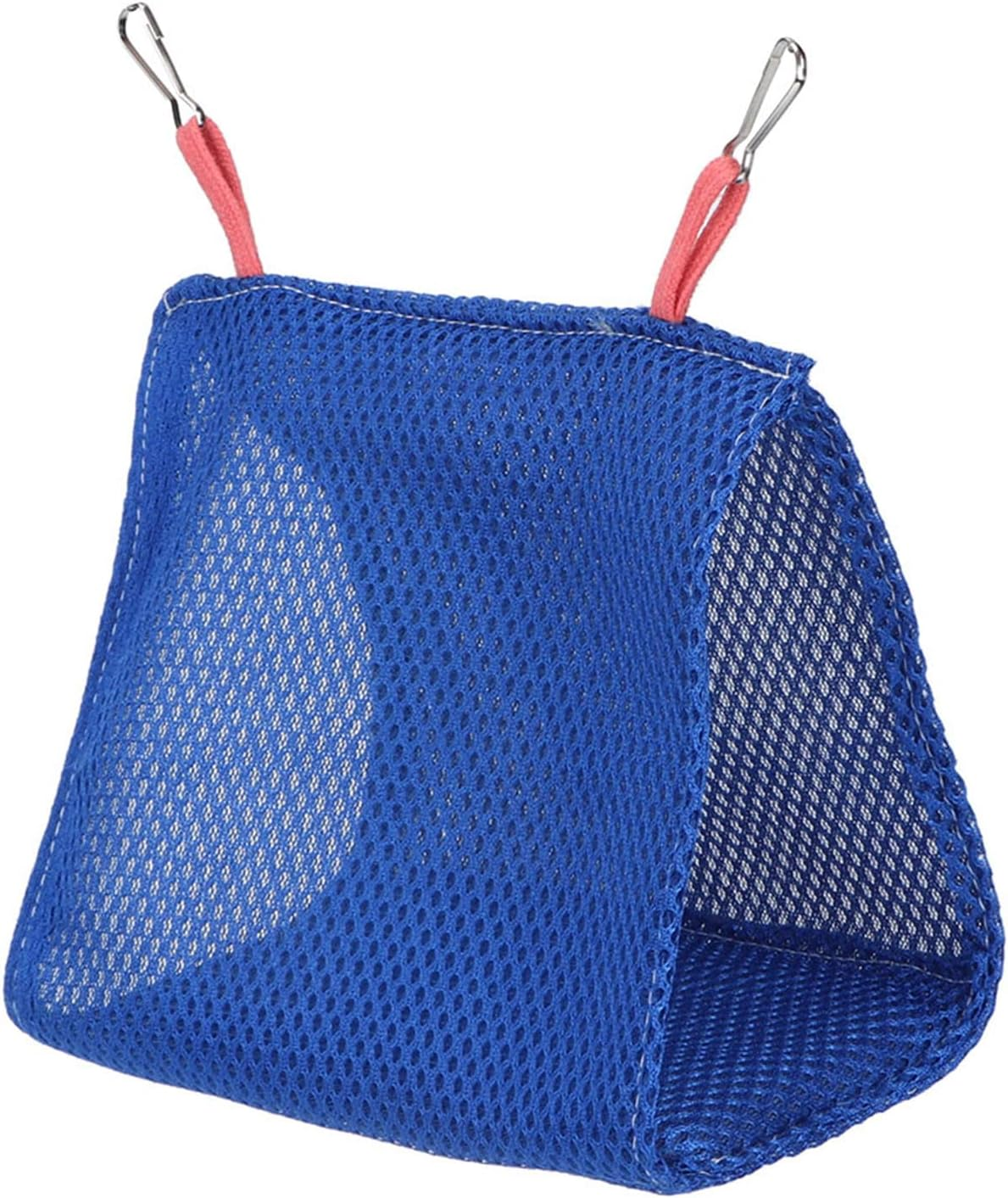 Hanging Summer Bird Bed, Summer Breathable Bird Hammock, Mesh Pet Bird Parrot Nest for Hamster Crumbles Shotet Parrot (Blue) image number 5