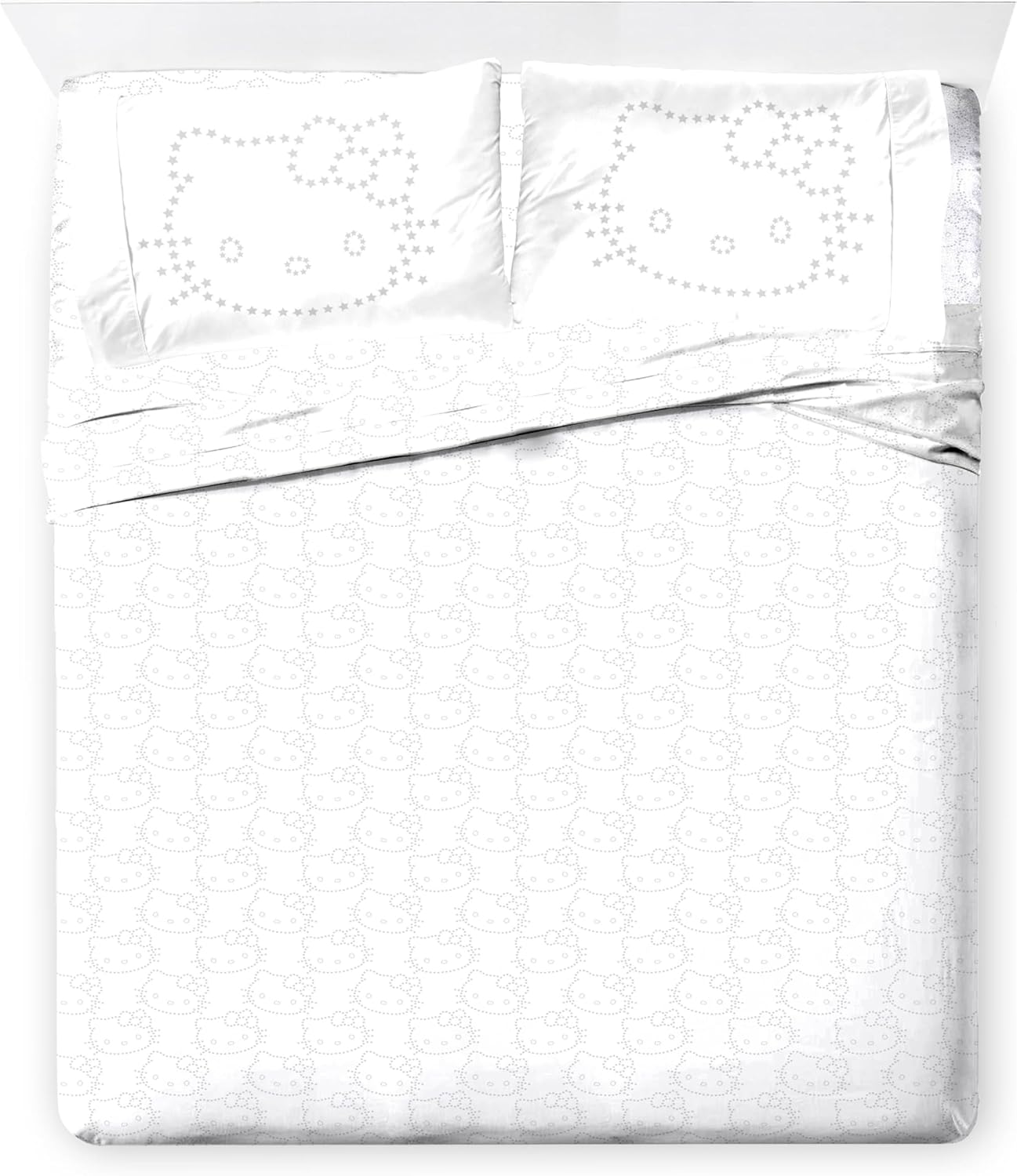 Jay Franco Disney Lilo and Stitch Twin Size Sheet Set - Super Soft Kids 3 Piece Floral Bedding Set Features Angel - Microfiber Sheets Includes Reversible Pillow Cover