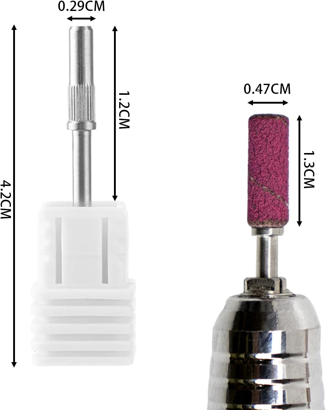 Small Sanding Bands for Nail Drill, Professional Nail Drill Bits for Manicure and Pedicure with 3Mm Mandrel - 4 Sizes and 120 Pcs for Nail Art, Acrylic Nails, Cuticle Care - Povtor image number 6