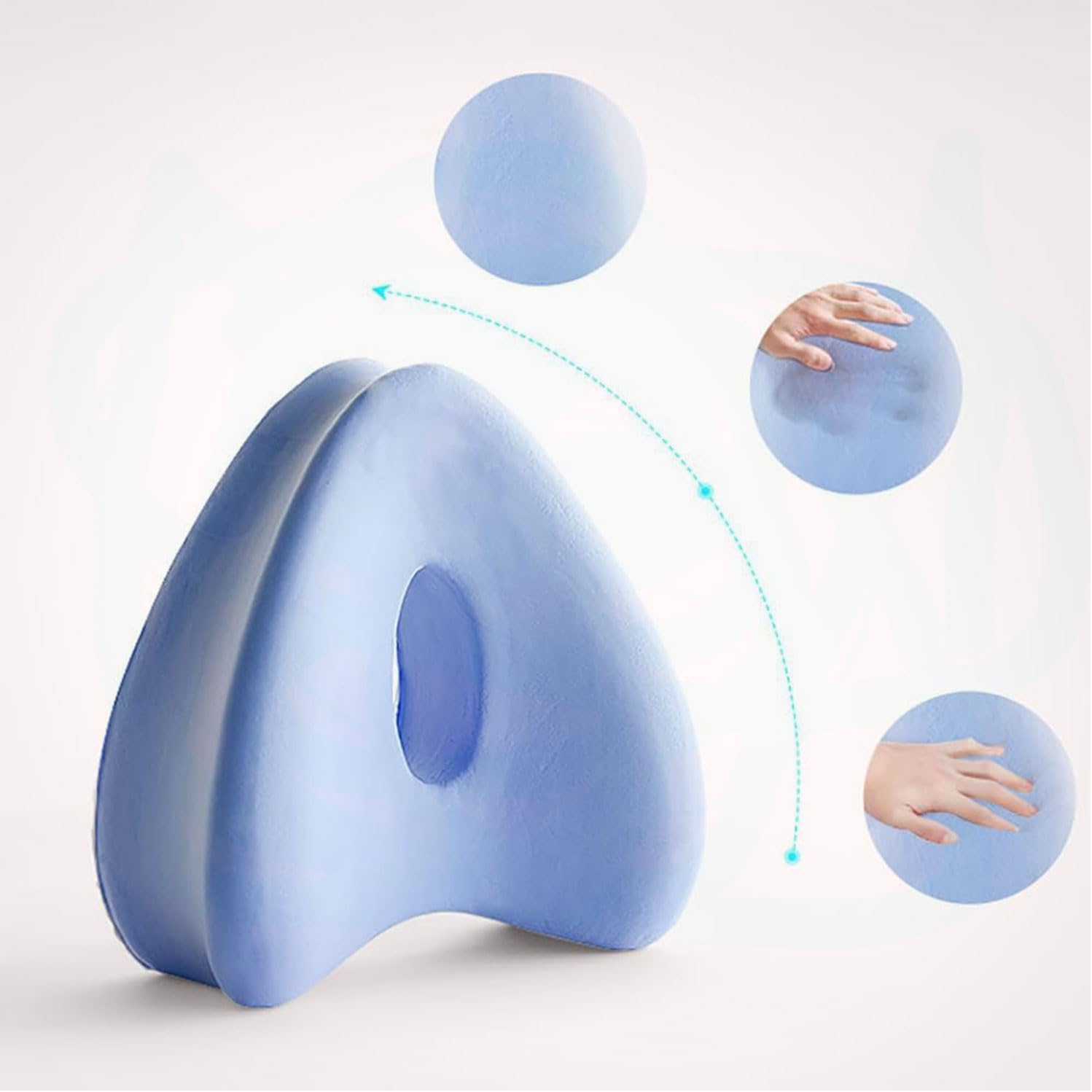 Leg Alignment Pillow,Leg Pillows for Side Sleepers for Relieving Leg, Hip Pain & Sciatica,Improve Leg Shape and Enjoy Quality Sleep,Blue image number 2