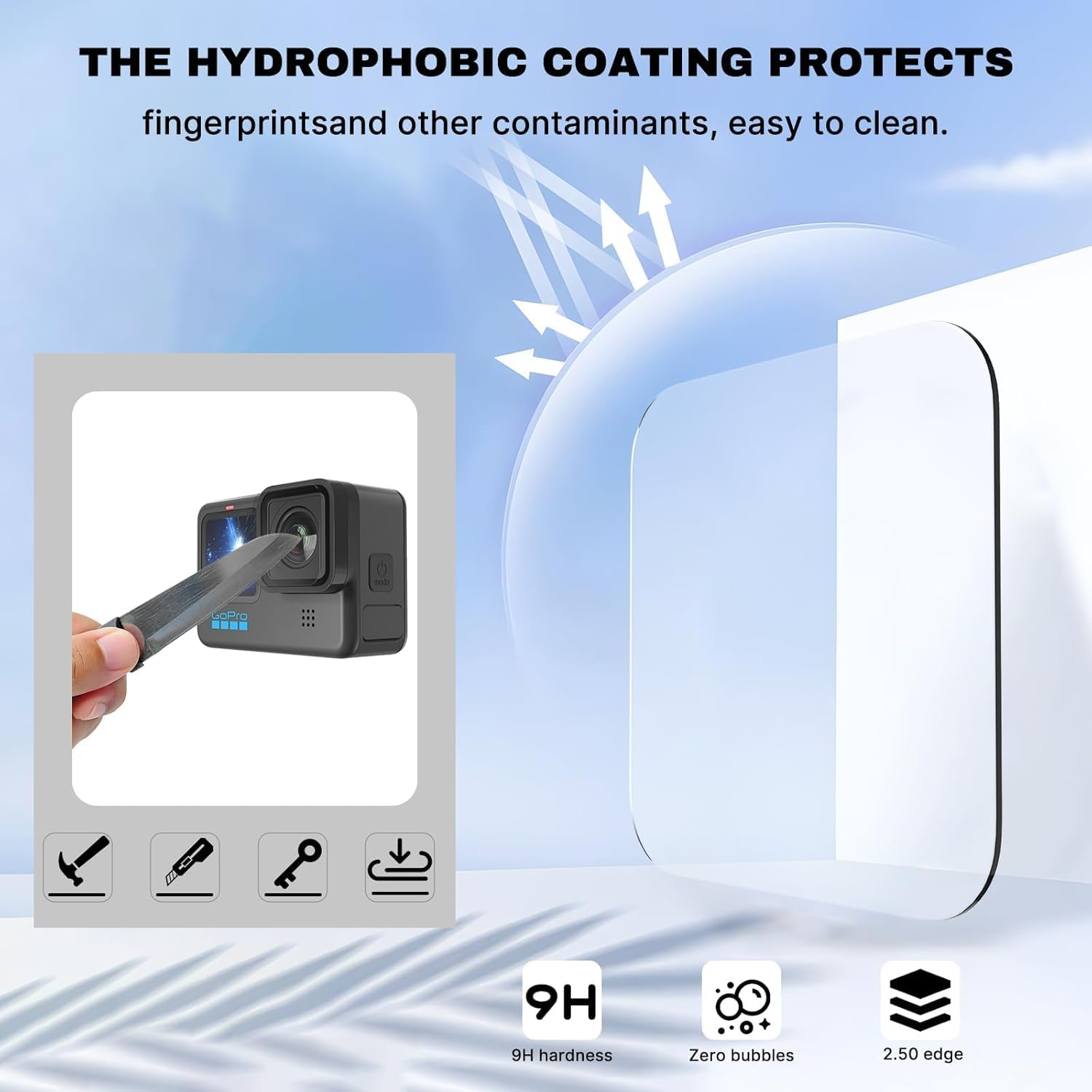 Zarmanuae 196FT/60M Underwater Waterproof Case Accessories Kit for Gopro Hero 13 12 11 10 9 Black, Protective Housing Dive Kit with Float Handle Silicone Sleeve Lens Cap Filters Anti-Fog Inserts image number 2