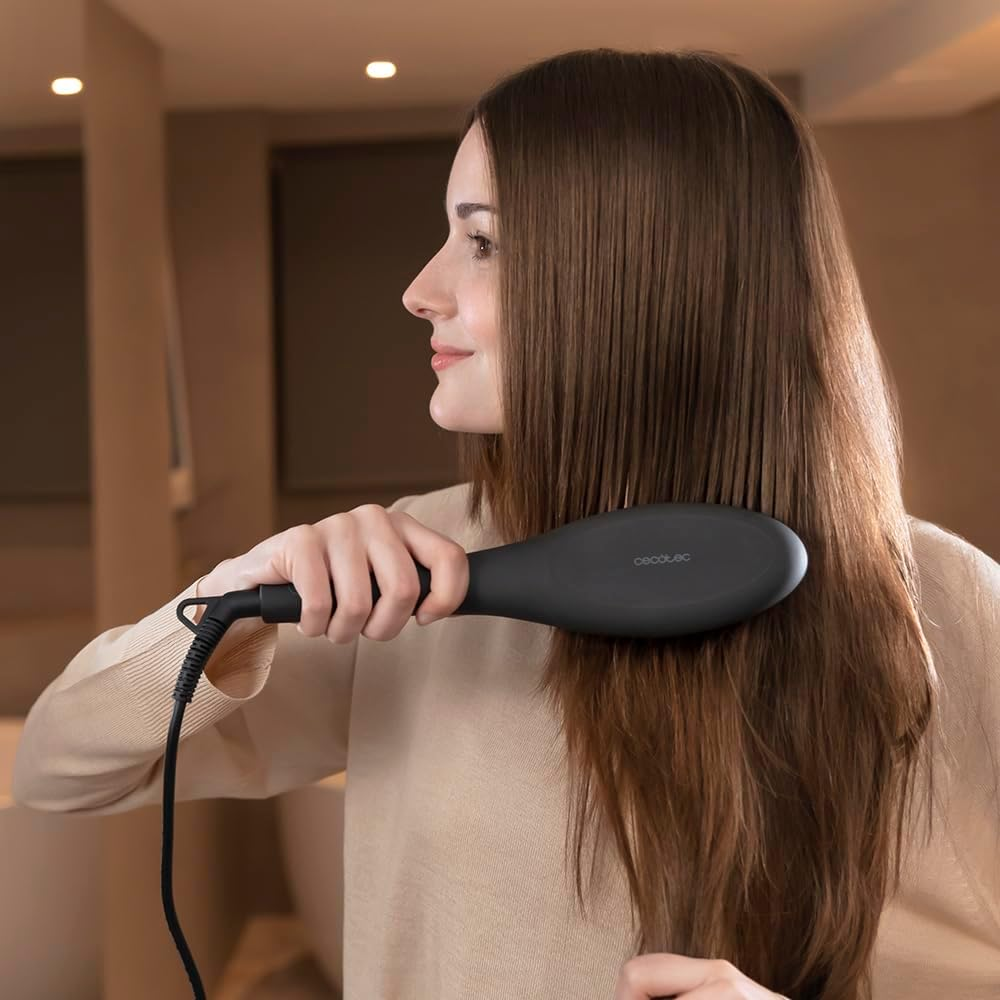 Cecotec Smoothing Brush Bamba Instantcare 900 Perfectbrush. Adjustable Temperature 140-220&ordm;c, Keratin and Argan Oil Coating, Real Ion Generator image number 5