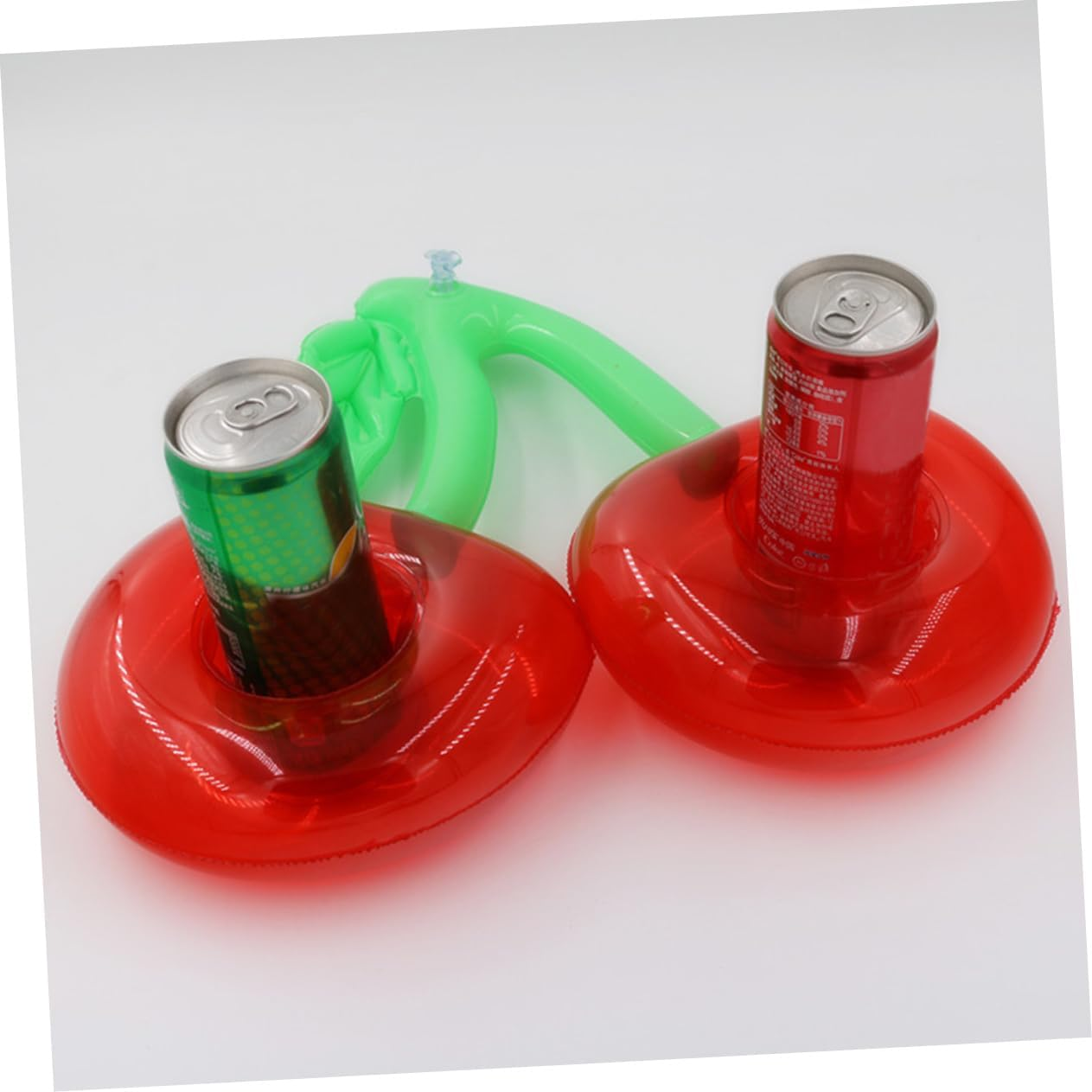 2Pcs Floating Drink Holder Inflatable Cherry Shape Drink Cup Holder Beach Pool Floats for Summer Party Favors Swimming Pool Decoration