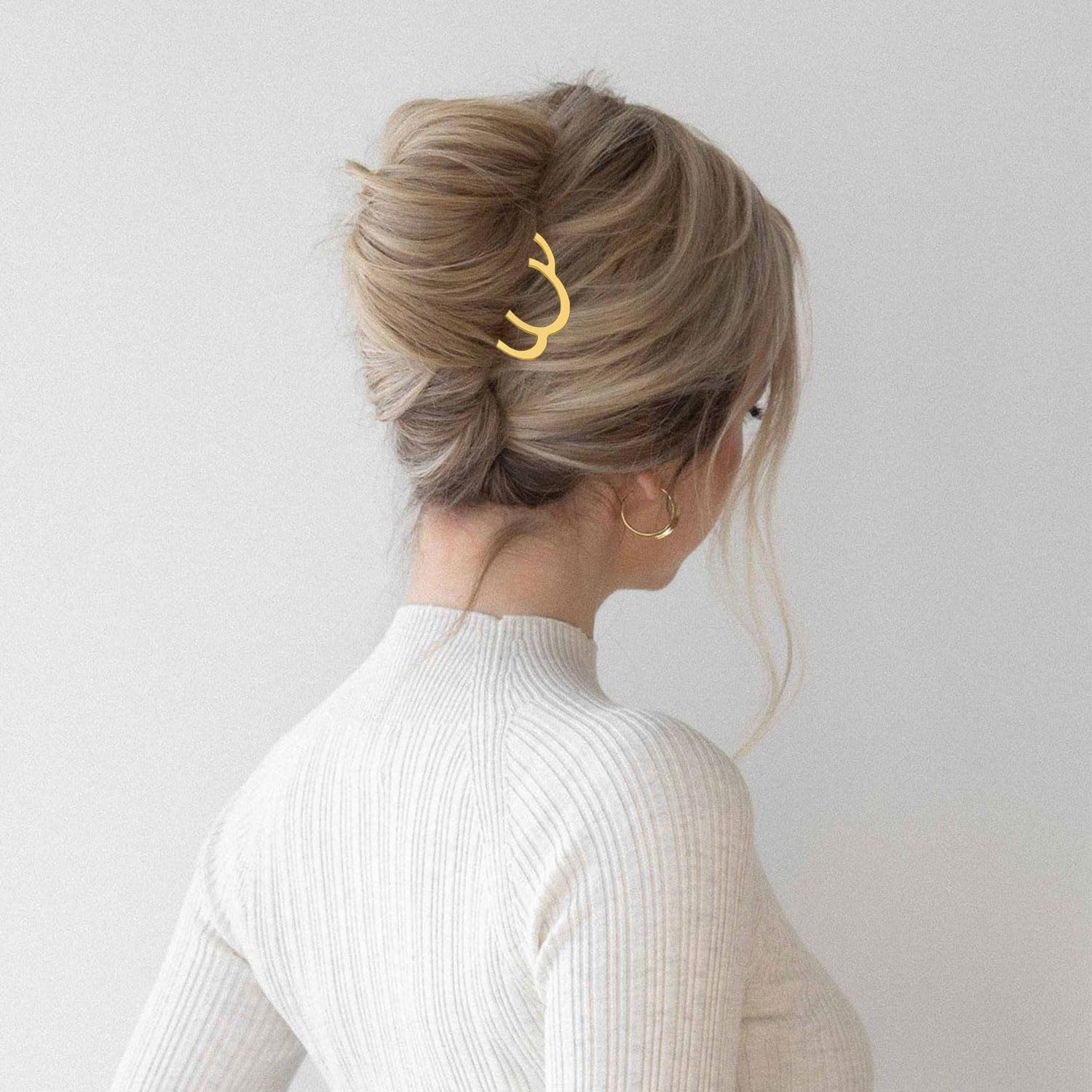 6 Pieces Metal Hair Fork Clips, Side Combs, and 4 Prong U-Shape Sticks for Buns, Updos, and Hairstyling - Women'S Multicolor Hair Accessories image number 2