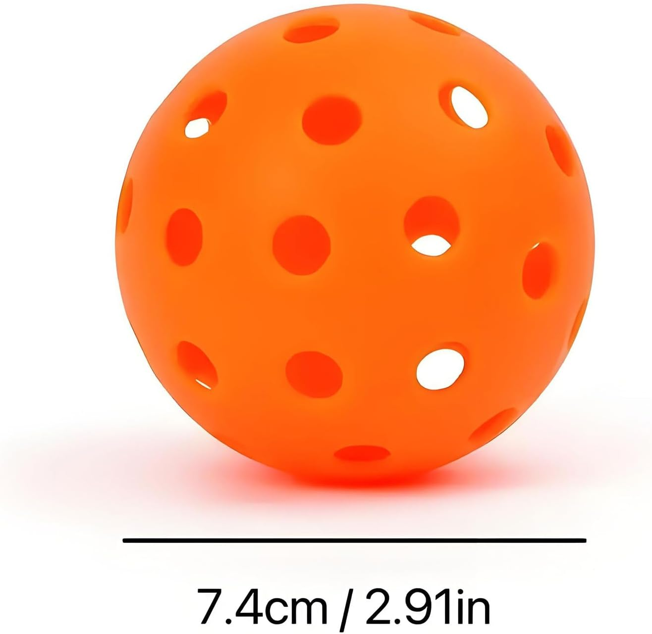 4-Pack 40-Hole Pickleball Balls - Professional Grade, 2.91" Diameter, High Balance and Stable Bounce for Realistic Flight - Premium Pickleball Equipment for Outdoor/Indoor Play image number 3