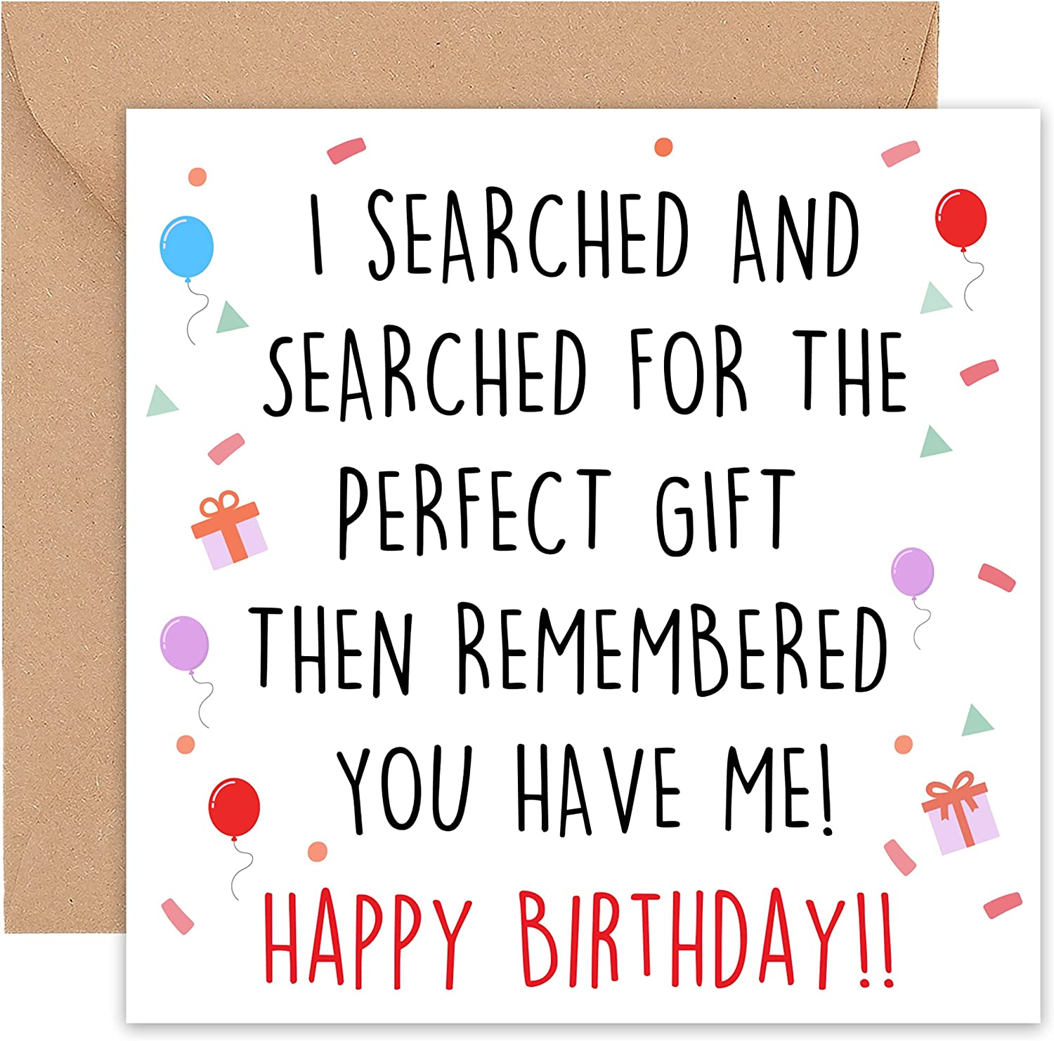 Birthday Card for Men - Mum Dad Brother Birthday Cards Funny - Best Friend Happy Birthday Card - Women Adult Female Husband Him Wife Sister - 40Th 50Th - 14Cm image number 5