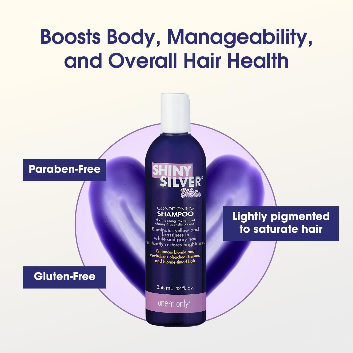 Conairpro Shiny Silver Ultra Shampoo 12 Oz. image number 6