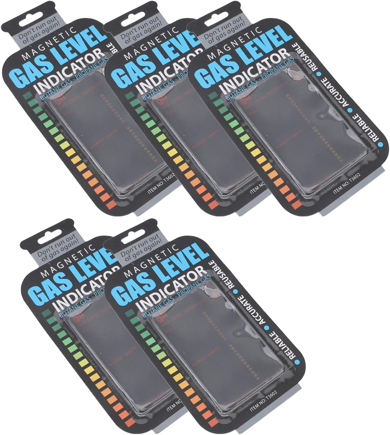 Marhynchus Magnetic Gas Level Indicator Indicator of Laptop to Camp, 5 Pieces for Travel Camping image number 4