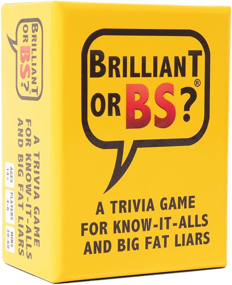 Brilliant or BS? | a Trivia Game for Know-It-Alls and Big Fat Liars | Fun Bluffing Trivia Game for Friends & Family Game Night | 4-6 Players Ages 14+ image number 5