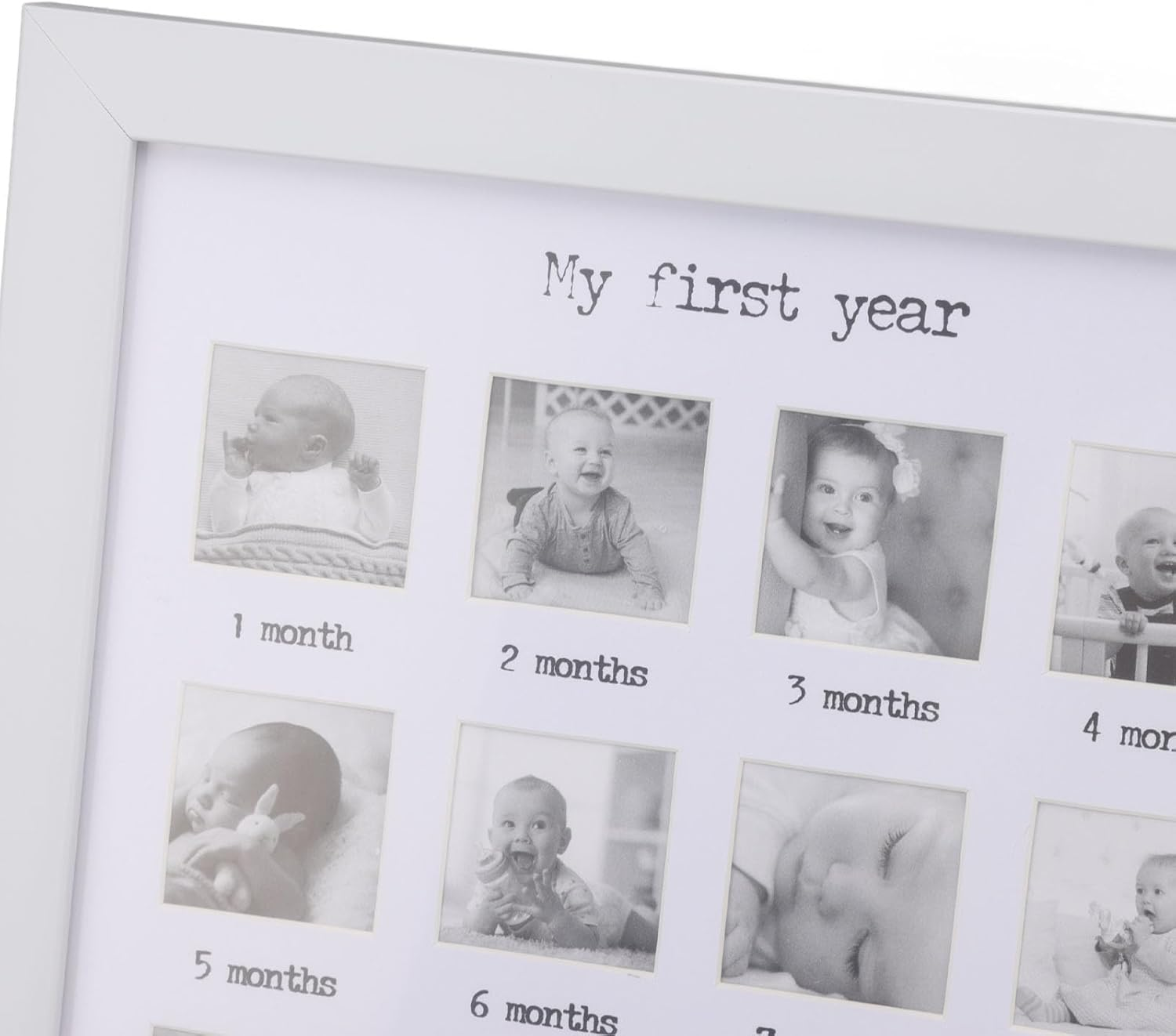 Baby First Year Photo Frame with Sturdy Material, Growth Record, Placement, Easy to Use, save Space, Monthly Picture Frame for Baby image number 1