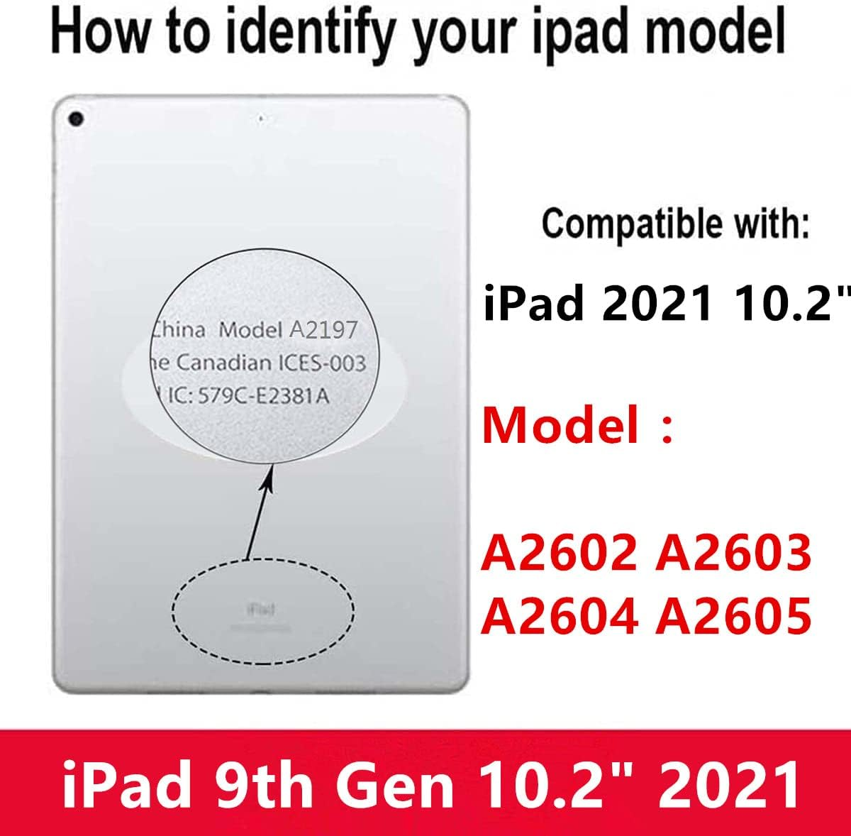 Screen Replacement for Ipad 9 9Th Generation 10.2", for Ipad 9 9Th Gen 2021 (A2602 A2603 A2604 A2605) Digitizer Replacement with Home Button(Not Include LCD) + Full Repair Kit（Black） image number 4