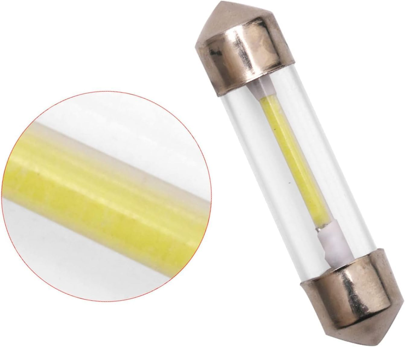 2Pcs RV Refrigerator Light Bulb, 12V 41MM Universal LED Light Bulb for RV Fridge & Automotive Dome Light Replacement, Camper Van Accessories image number 1