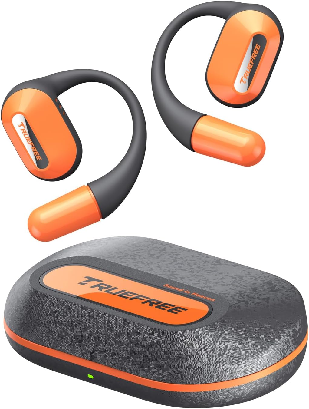 TRUEFREE O2 Open-Ear Bluetooth 5.3 Headphones, Air Conduction Wireless Earbuds, 22 Hrs Playtime, 15Mm Enhanced Bass, Four Mics Clear Calls, IPX5 Waterproof, Multipoint Connection,Comfortable Workout image number 2