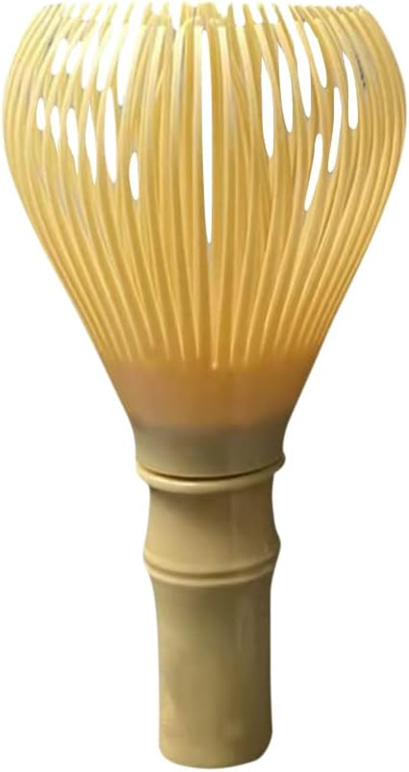 Resin Matcha Whisk Chasen Brush Tools for Matcha Green Tea Powder Reusable Powder Whisk with Whisk Holder Tea Ceremony (Yellow) - Yellow image number 6
