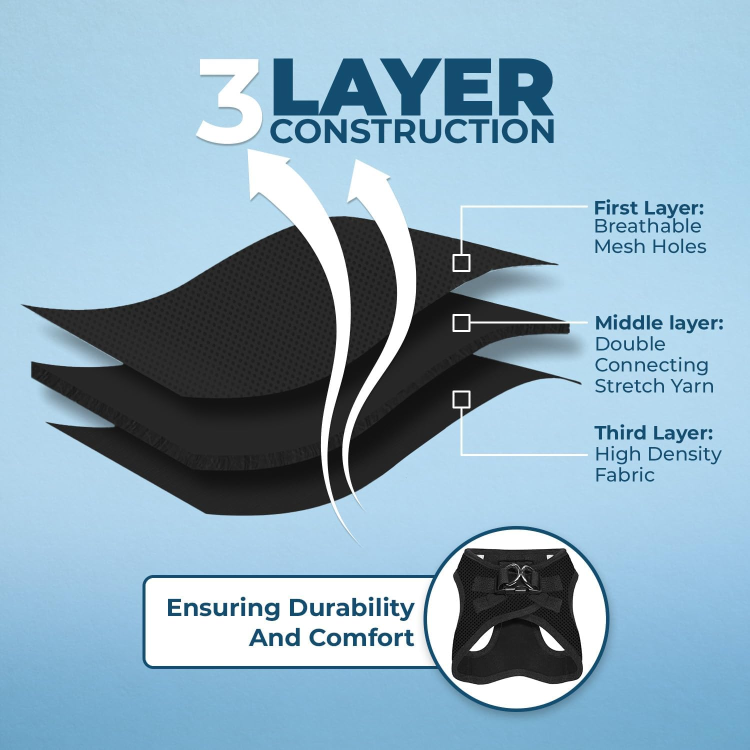 Best Pet Supplies, Inc. Voyager Step-In Air Dog Harness - All Weather Mesh, Step in Vest Harness for Small and Medium Dogs image number 5