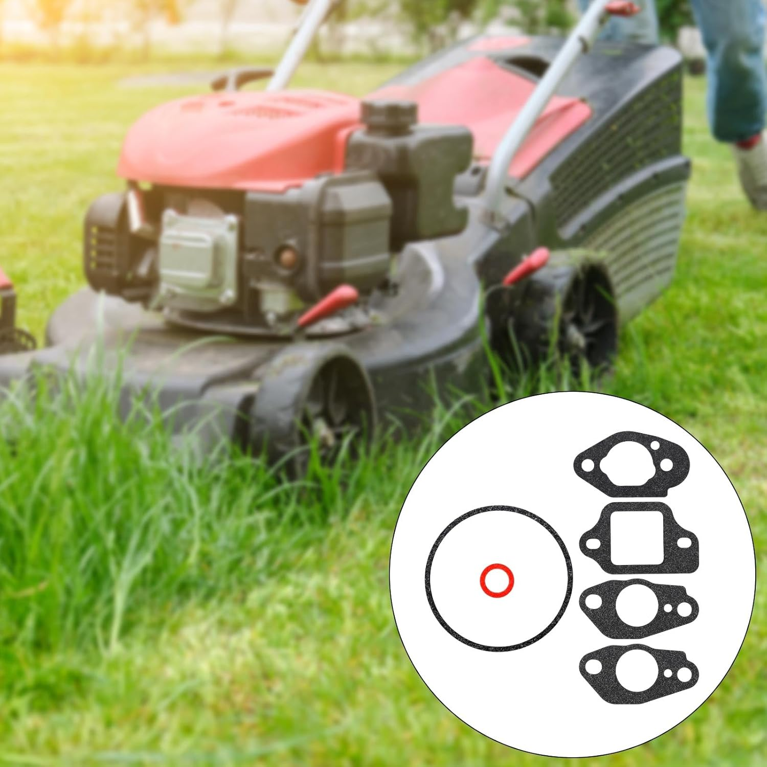 Carburetor Gasket Kit, Carburetor Bowl Gasket for GCV160/ GCV190/ GC160/ GC190/ GCV135/ G150/ G200/ G300/ G400/ GC135 Replacement 16010-883-015/16221-883-800/16212-ZL8-000 image number 6