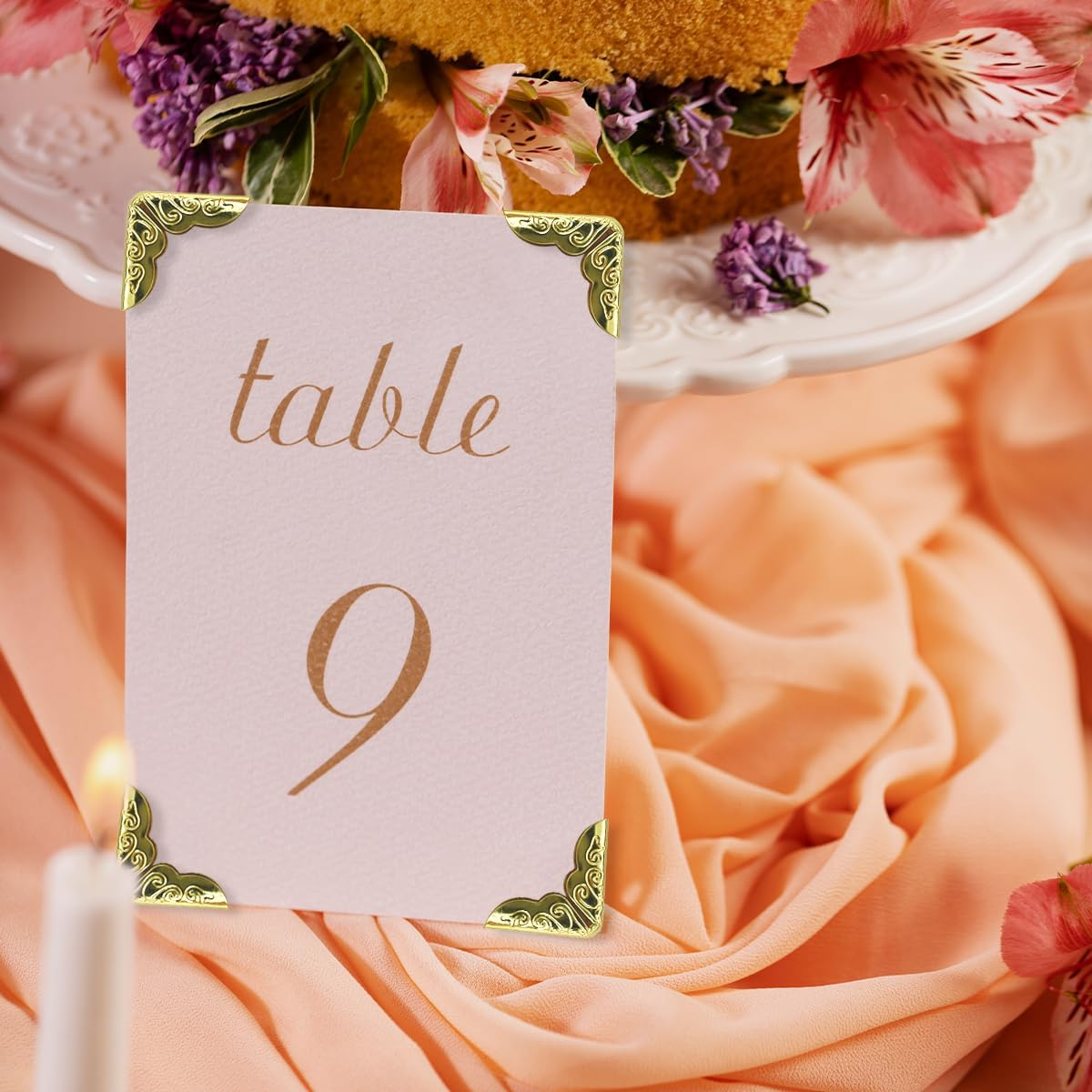 WELANE Book Corner Protector, 120 PCS Retro Metal Album Corner Protector for Scrapbook, Photo Album, Menu (1.4 X 2Cm/0.55 X 0.78In) image number 1